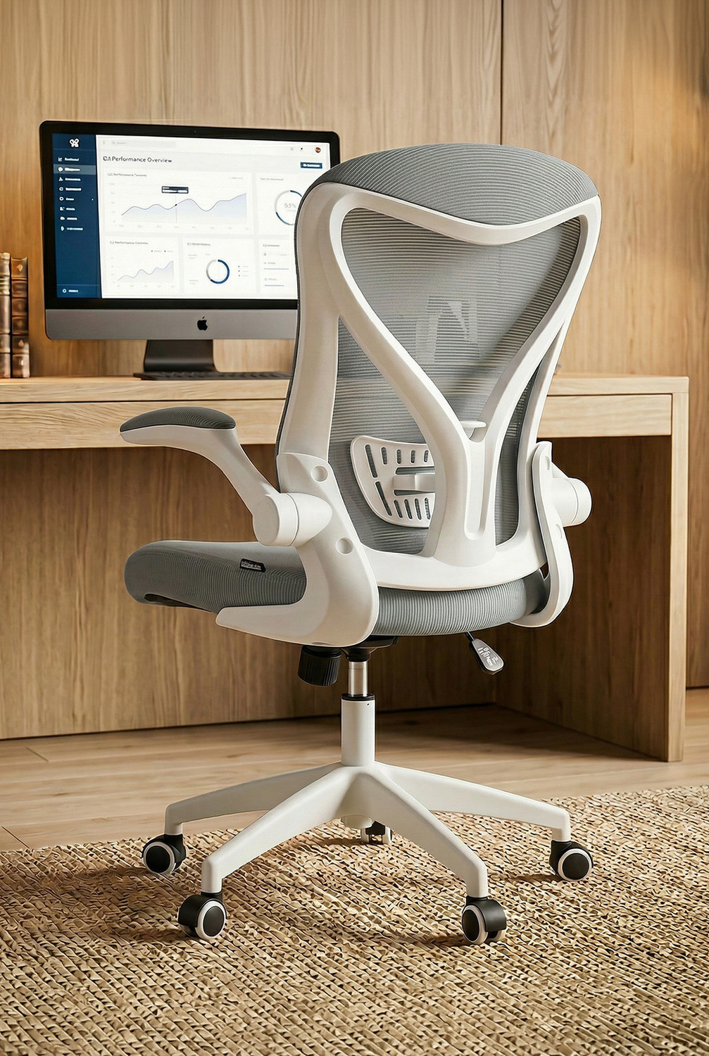 Image of Drogo Ergonomic Office Chair for Work from Home Computer Chair with Lumbar Support Mesh Office Executive Chair
