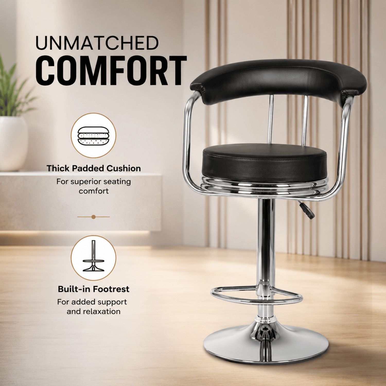 Image of KHUSSH Fabric, Mesh Office Arm Chair