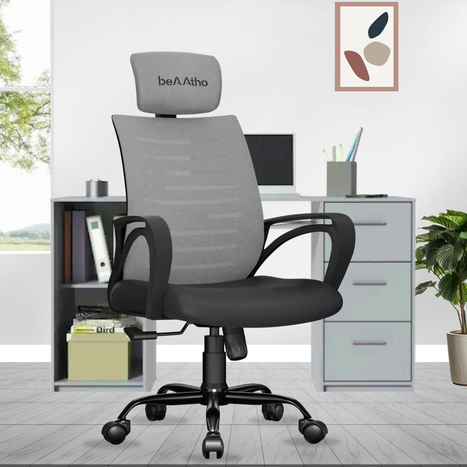 beaatho Verona High Back With Ergonomic Revolving Nylon Office Arm Chair Price in India - Buy beaatho Verona High Back With Ergonomic Revolving Nylon Office Arm Chair online at Flipkart.com