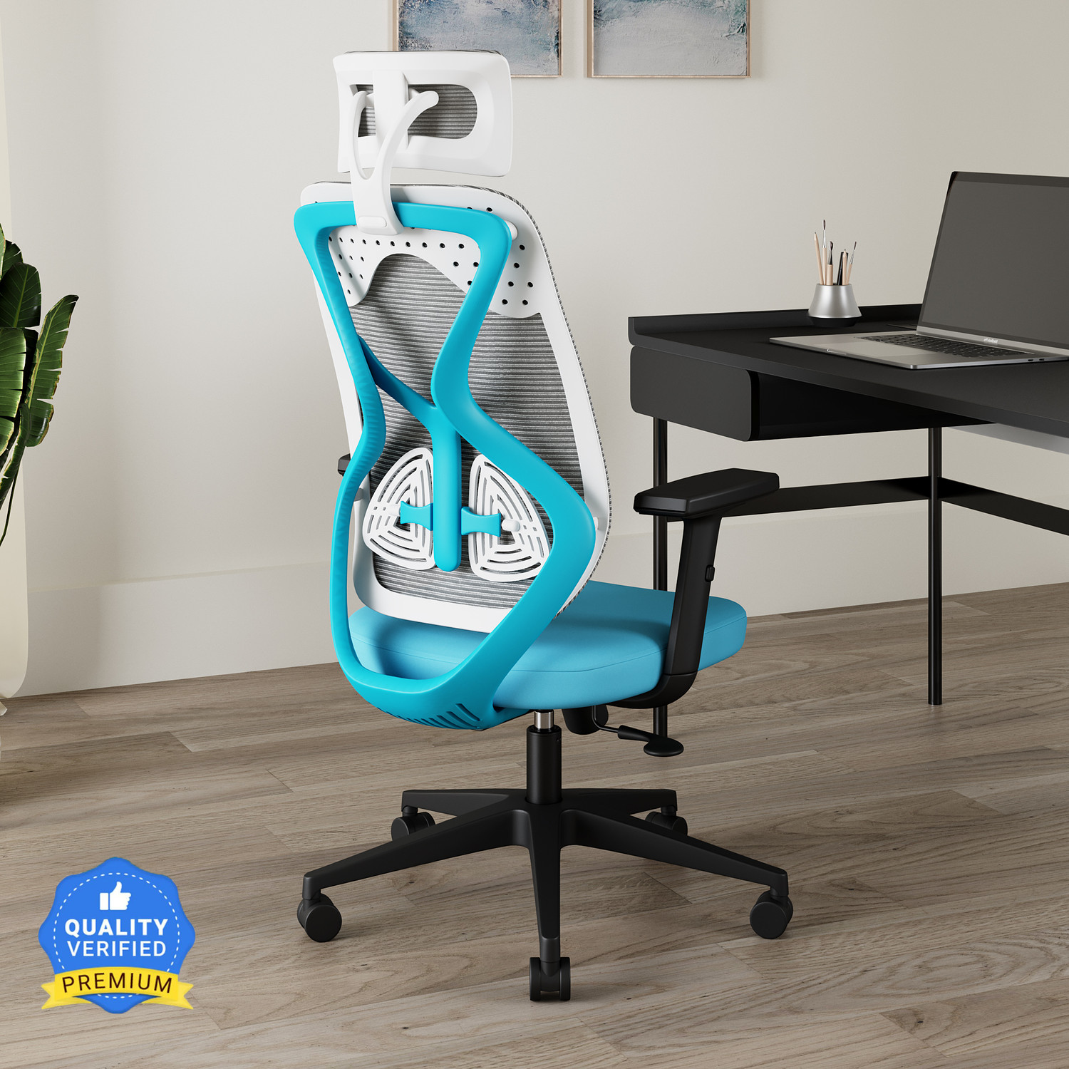 Image of CARLTON LONDON Atlas Mesh Office Adjustable Arm Chair