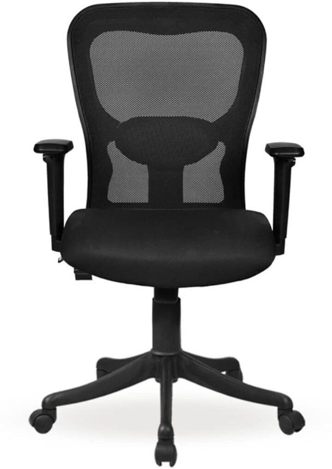 Image of Flipkart Perfect Homes Mid-Back Century Drafting Staff, Workstation, Desk Chair Mesh, Nylon Office Executive Chair
