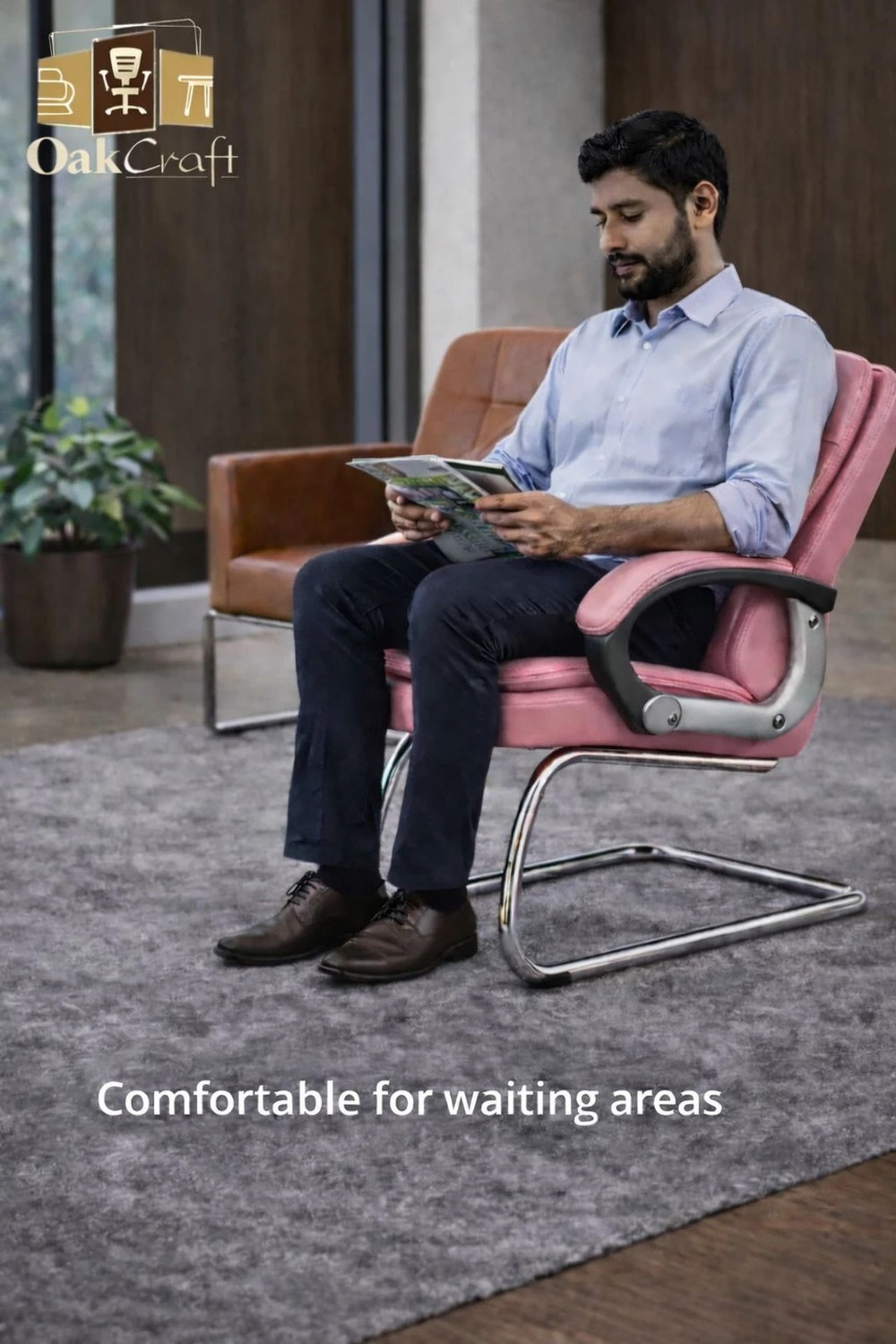 Image of Oakcraft 07 Visitor Leatherette Office Executive Chair