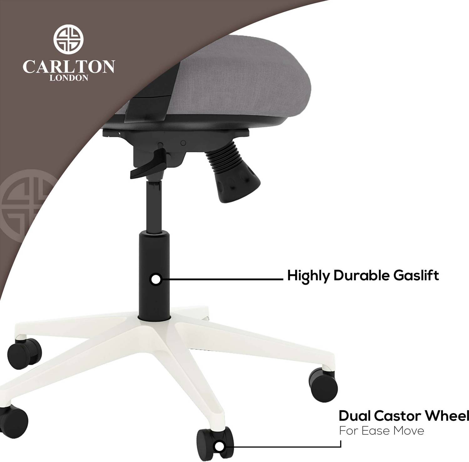 Carlton London Atlas Mesh Adjustable Arm Chair, Gray - Image 5
