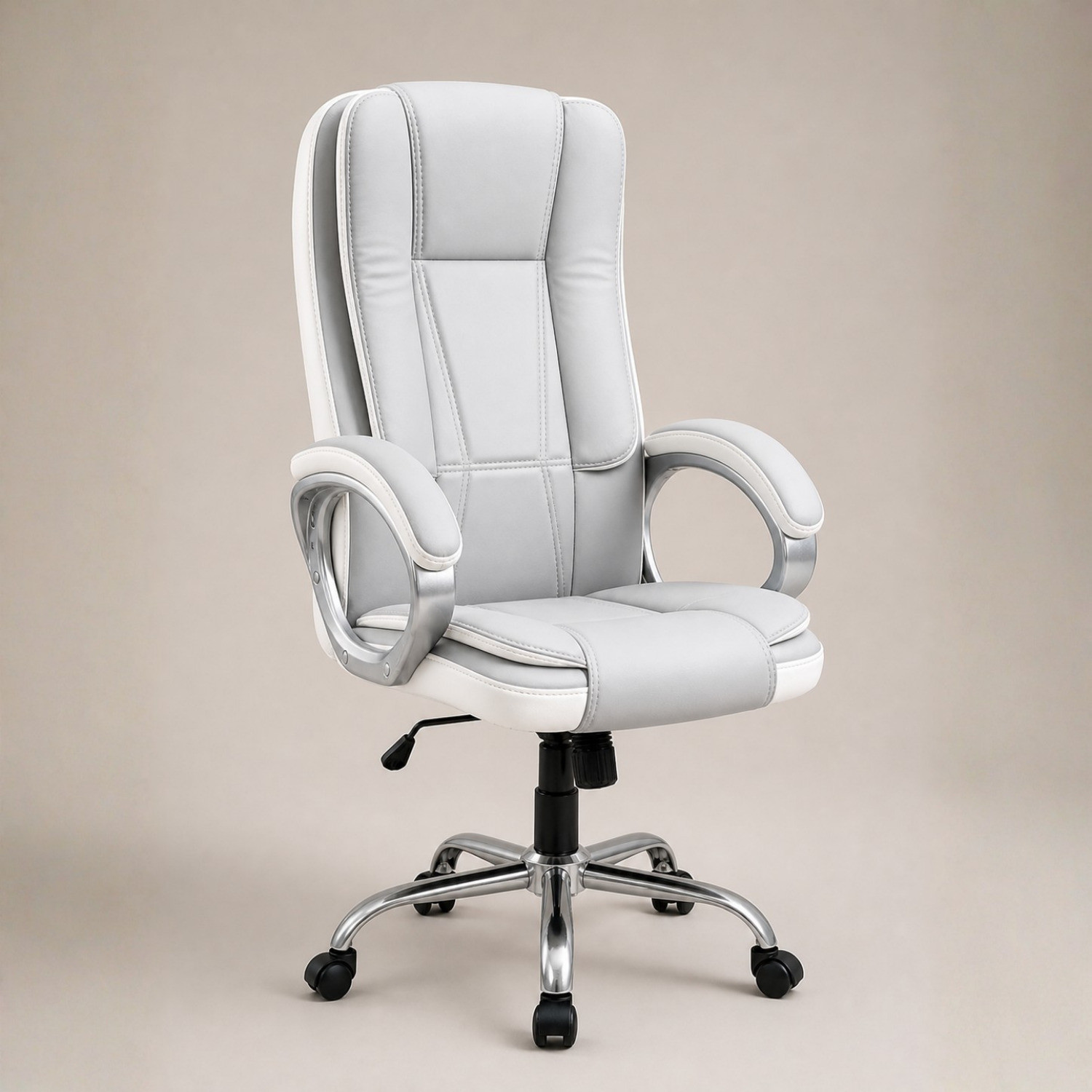 Image of ACTIVA Venture Ergonomic Office Chair| Swivel Chair with Adjustable Height Leatherette Office Adjustable Arm Chair