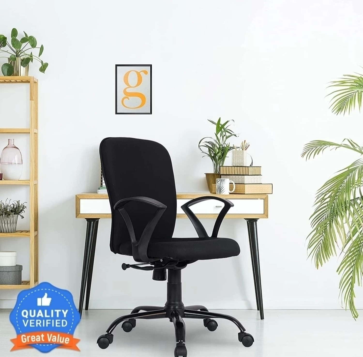 Image of MG traders MG FULLY ADJUSTABLE ROTATING OFFICE /STUDY ARMCHAIR Mesh Office Adjustable Arm Chair