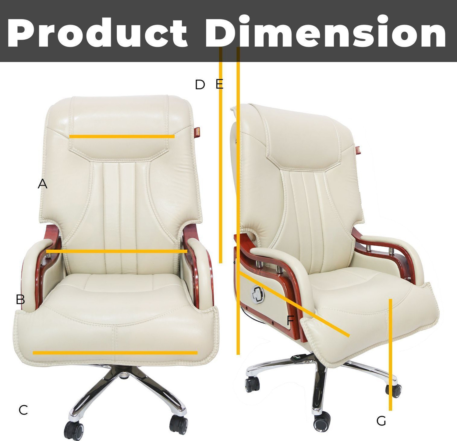 Image of Guru Recliner Leatherette Office Executive Chair