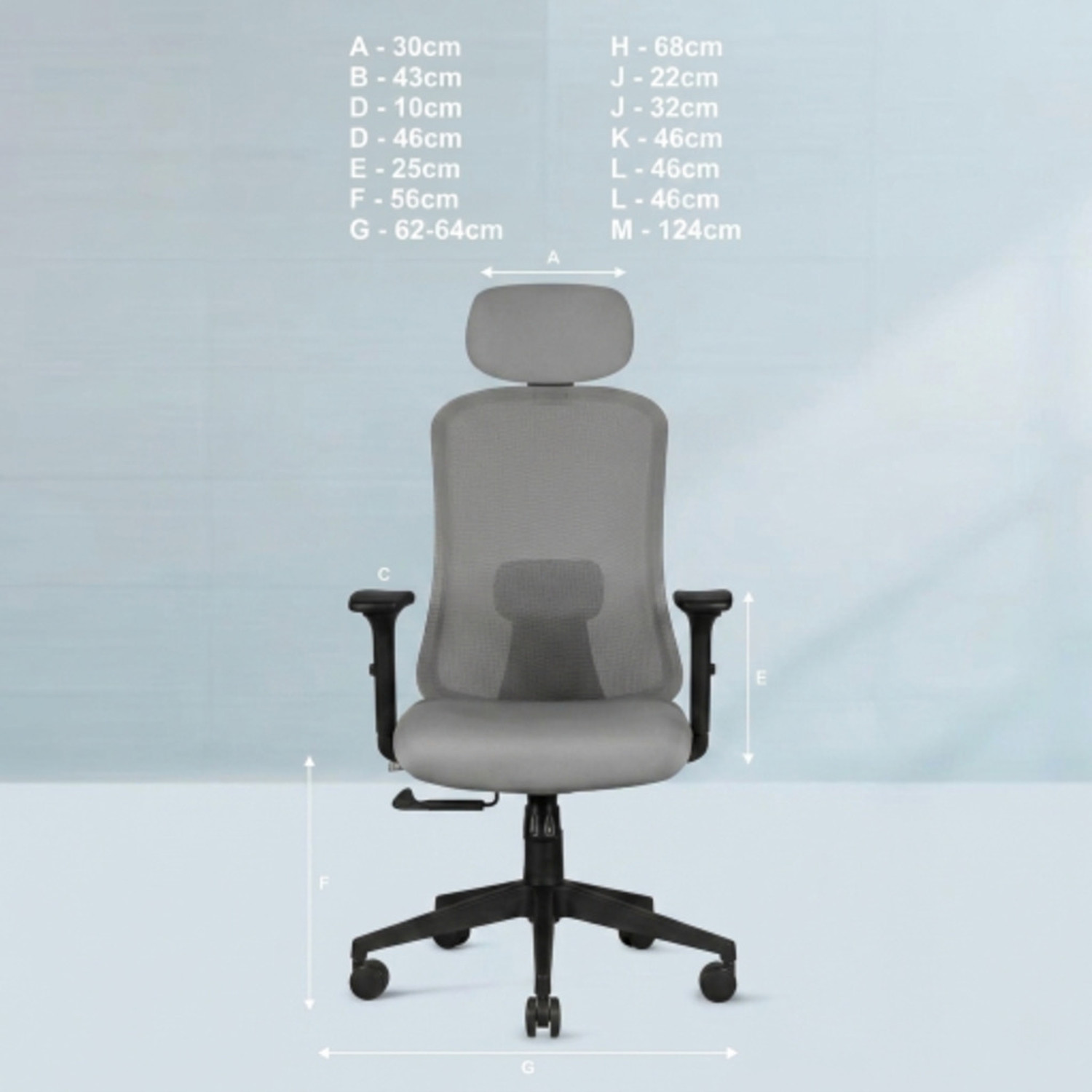 Image of ASTRIDE Mavic High Back Ergonomic Office Chair|2D Soft Armrest|BIS Certified Mesh Office Adjustable Arm Chair
