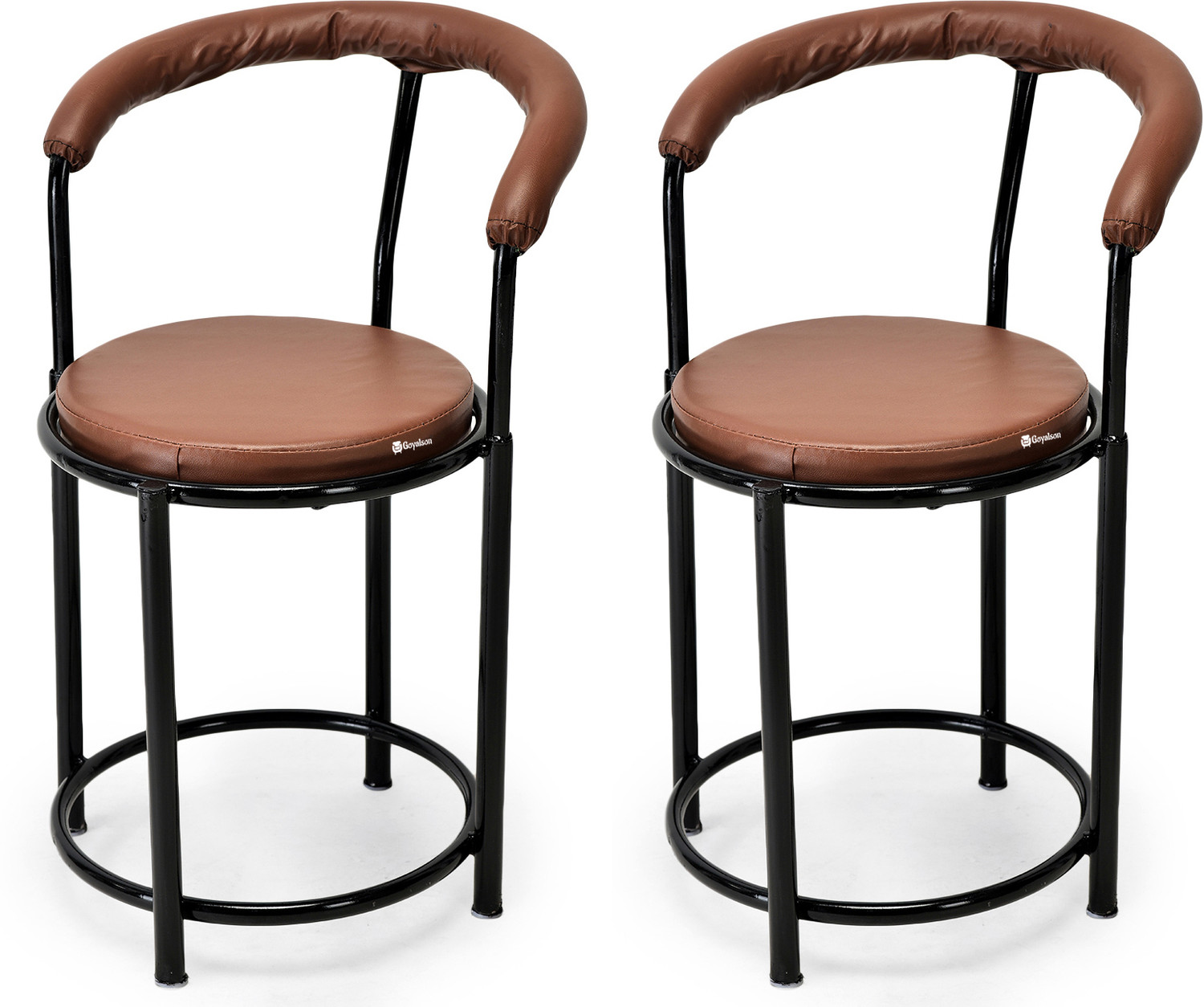 Image of RATISON Leatherette iron Dining Chair for home office study restaurant hotels or more Leatherette Dining Chair