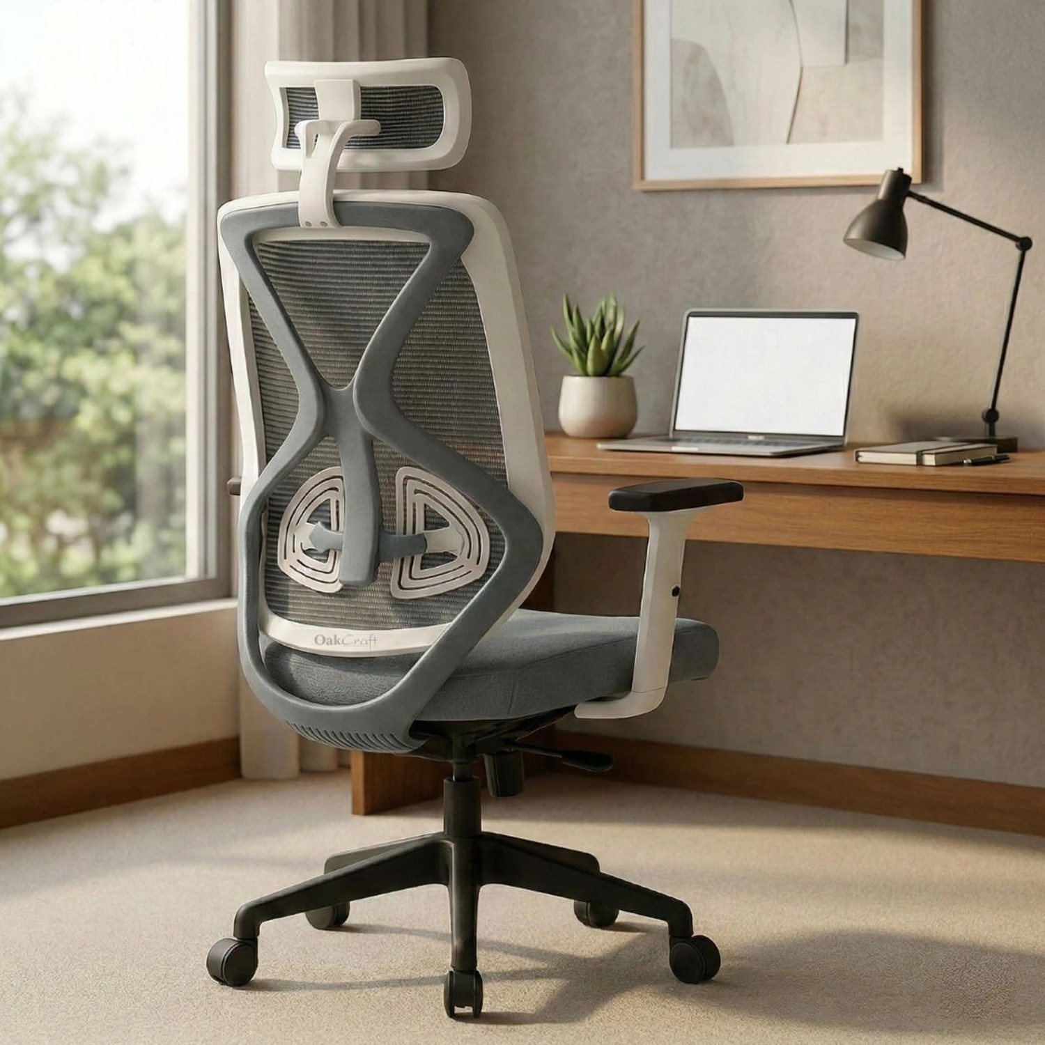 Image of Oakcraft Mesh Office Adjustable Arm Chair