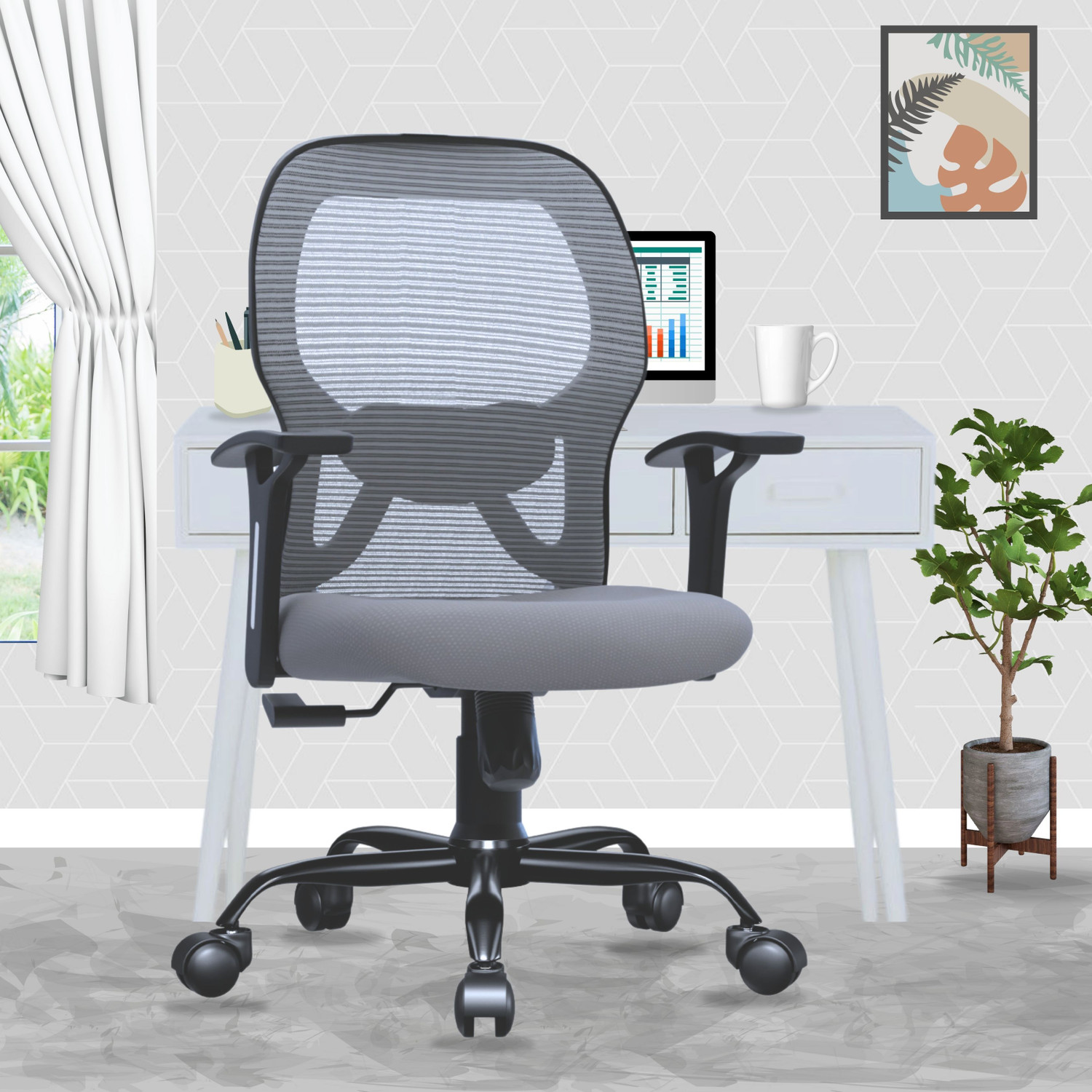 Image of beaatho Leo Midback office chair Nylon Office Executive Chair