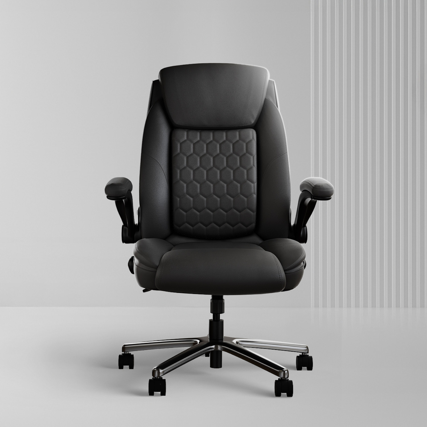 Image of Frido 3D Posture Plus Ergonomic Chair, Home Office Gaming Chair for Long Sitting Hours Leather Office Adjustable Arm Chair