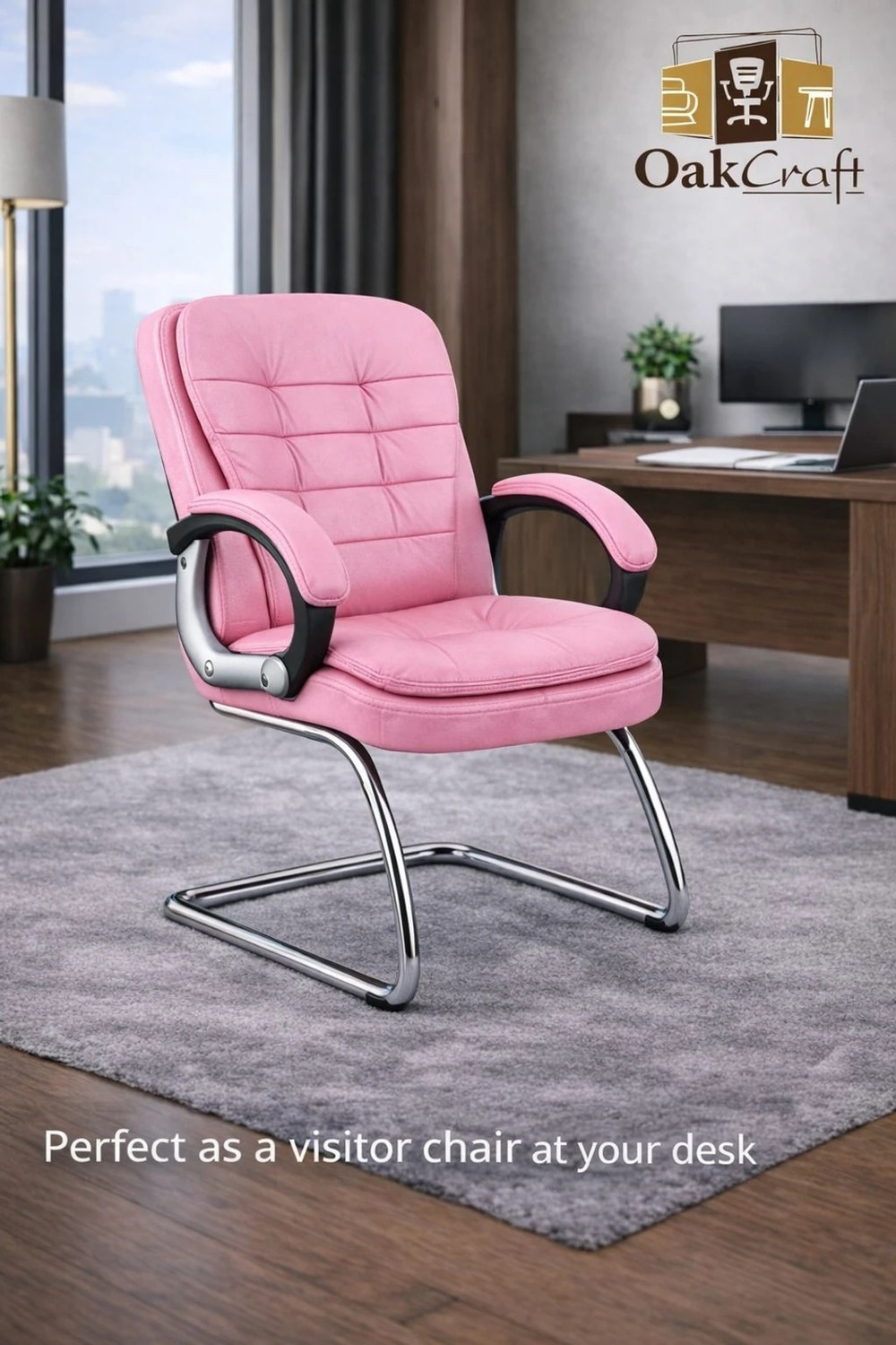 Image of Oakcraft 07 Visitor Leatherette Office Executive Chair