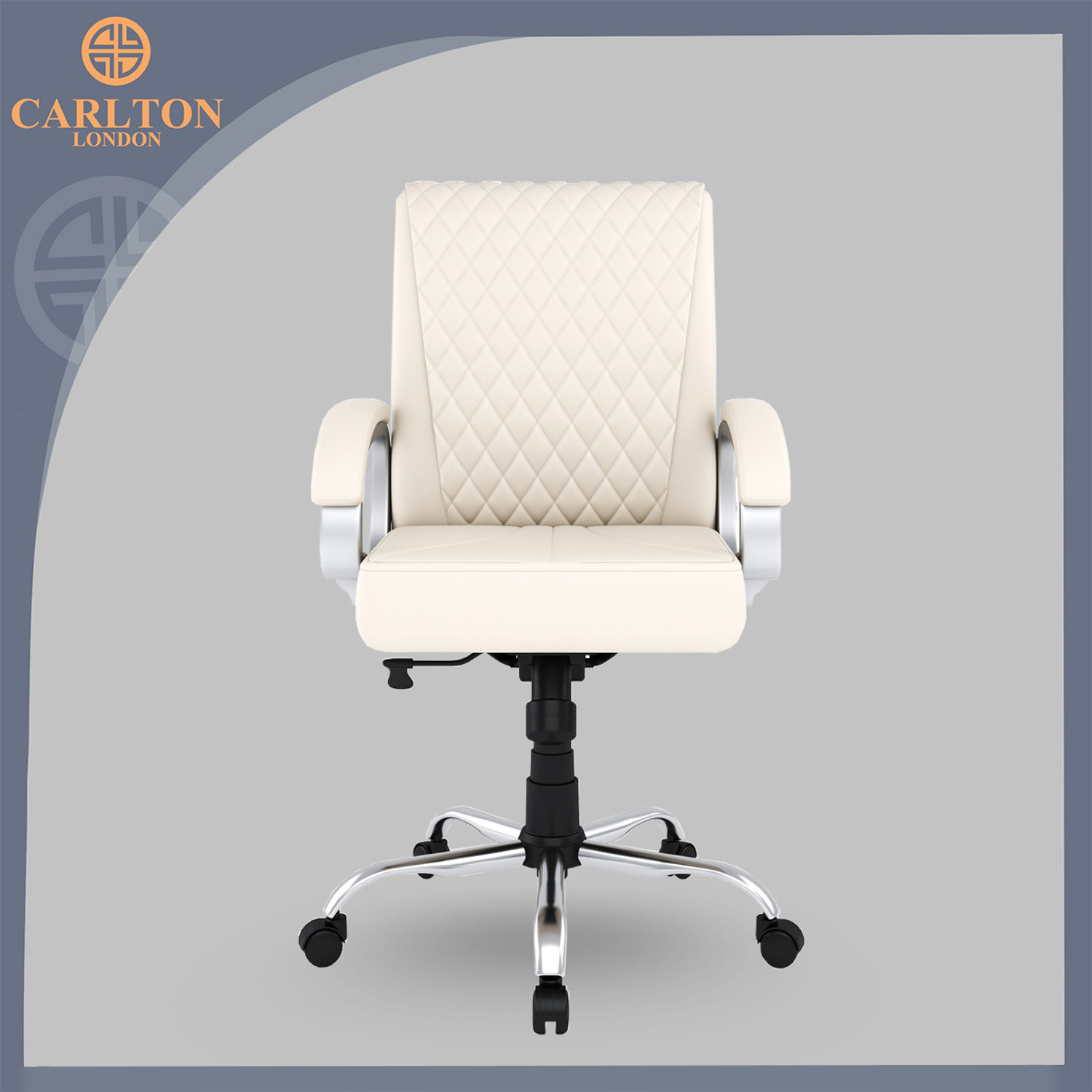 Image of CARLTON LONDON Pebble Leatherette Office Executive Chair
