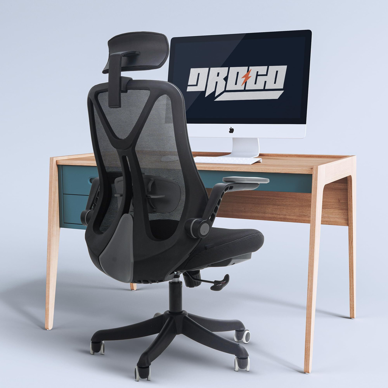 Image of Drogo Ergonomic Office Chair /High Back Computer Chair with Lumbar support& Recline Mesh Office Executive Chair