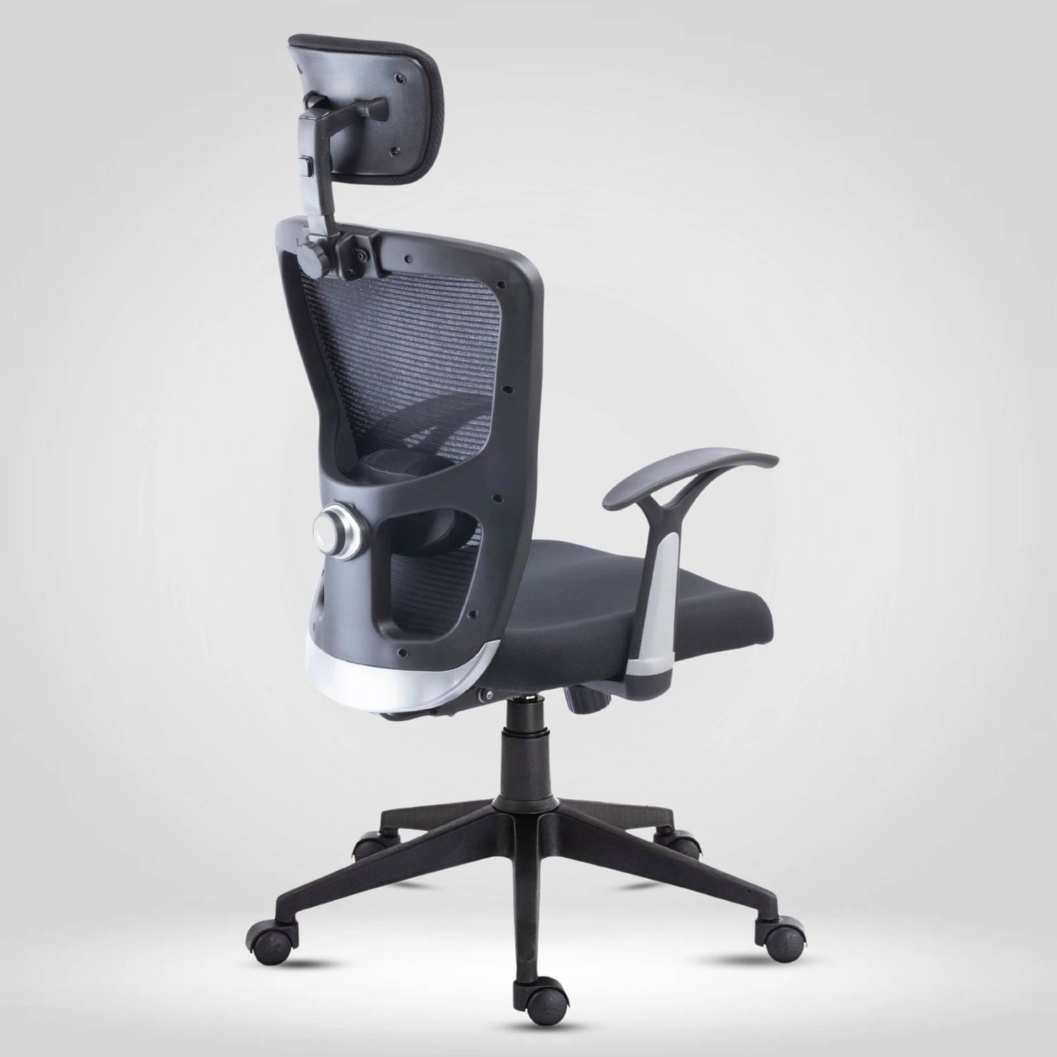 Bluebell POLO Ergonomic high back revolving office | executive | study chair (Black) Nylon, Mesh Office Executive Chair