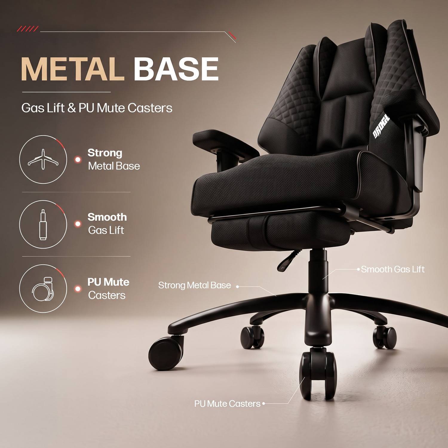 Image of Drogo Nylon, Mesh Office Executive Chair