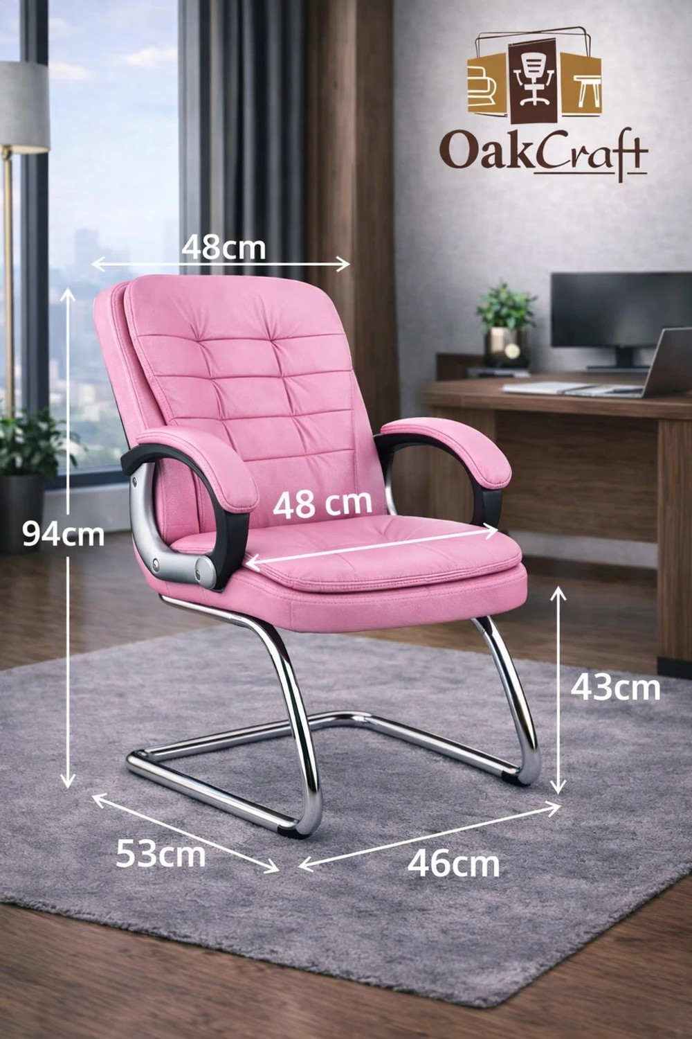 Image of Oakcraft 07 Visitor Leatherette Office Executive Chair