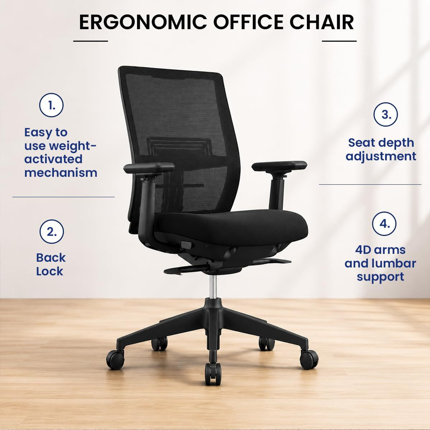 Image of Haworth ALOHA EASY LITE Polyester Office Arm Chair