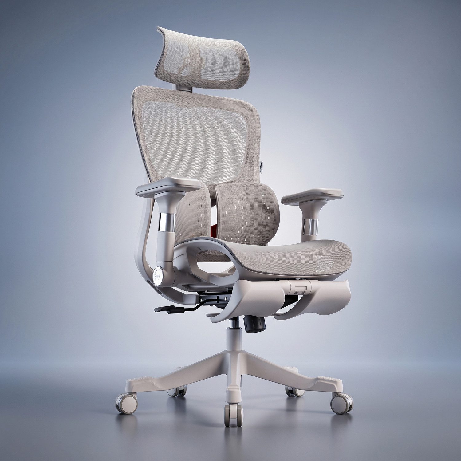 Image of Drogo Axion Ergonomic Office Chair with Footrest, 4D Lumbar & 5D Armrests Mesh, Nylon Office Executive Chair