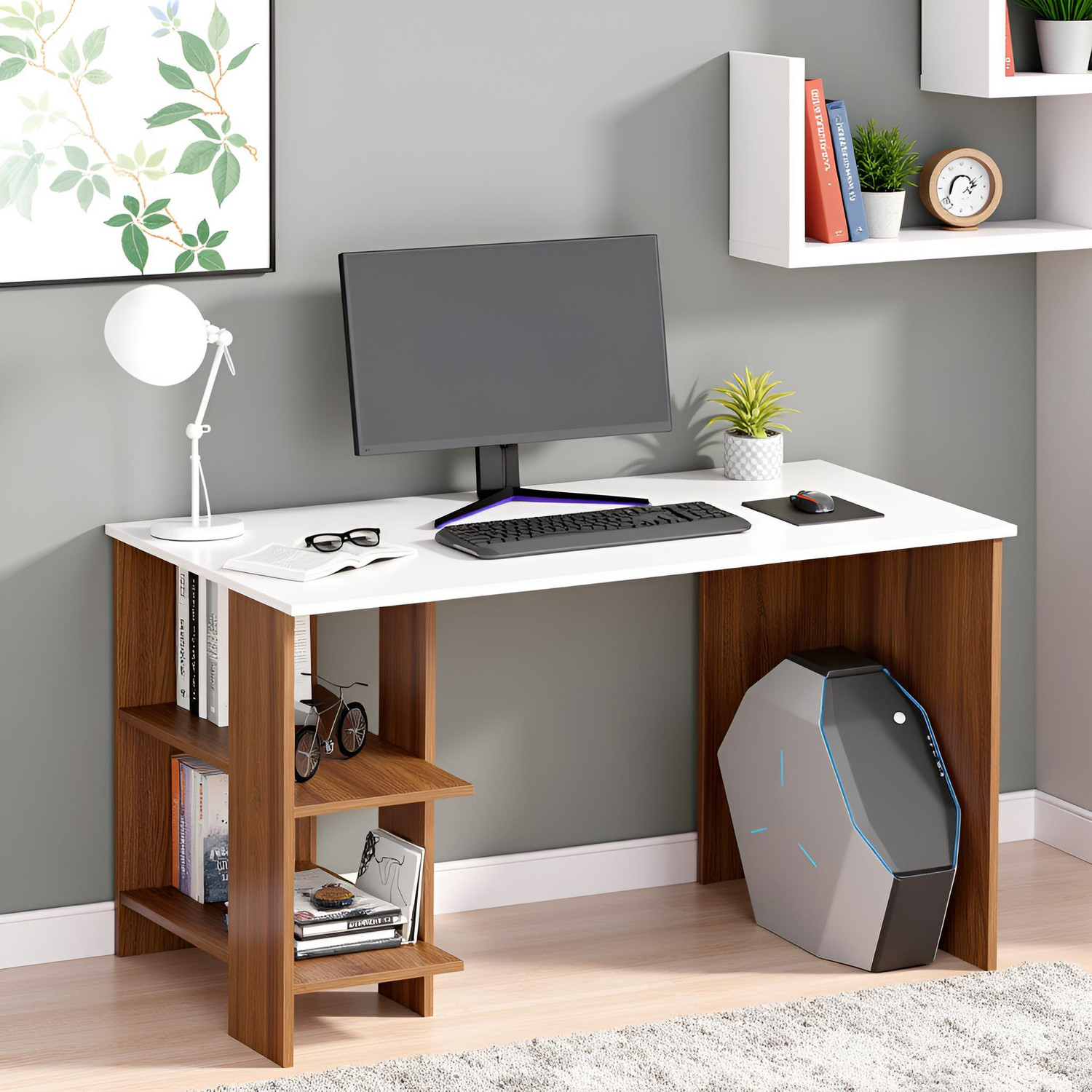 Image of HOMIBOSS Engineered Wood Multipurpose Table