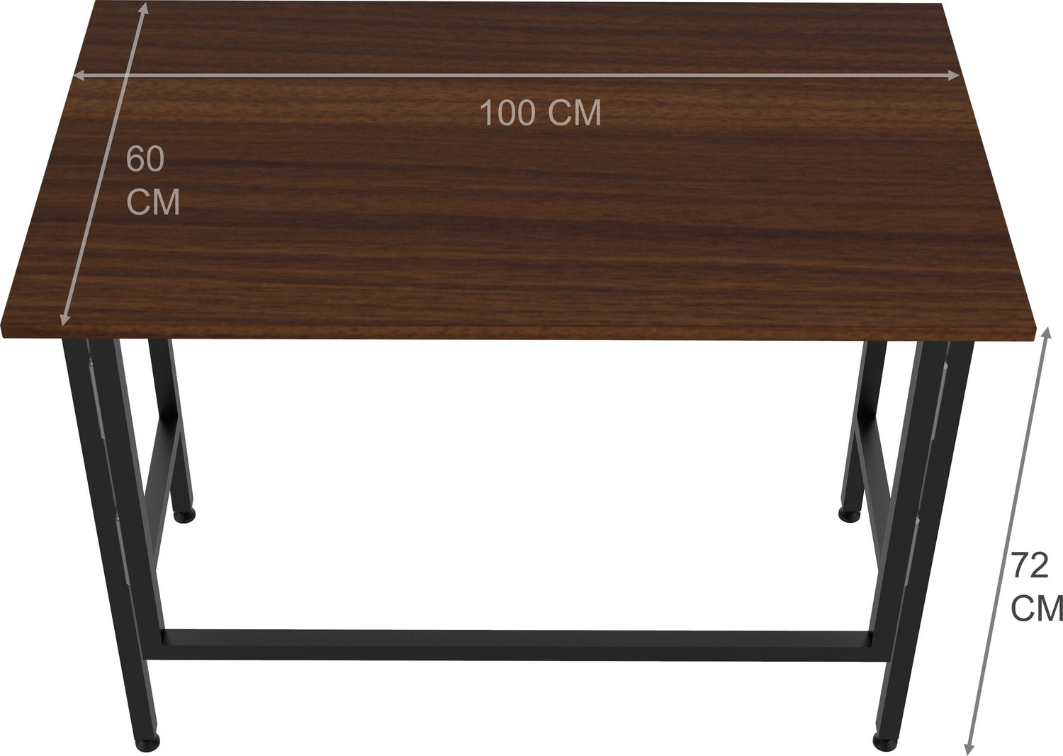Image of InnoFur Aplos Folding Desk /Folding Table /Study Table /Laptop Table Large (Brown) Engineered Wood Study Table