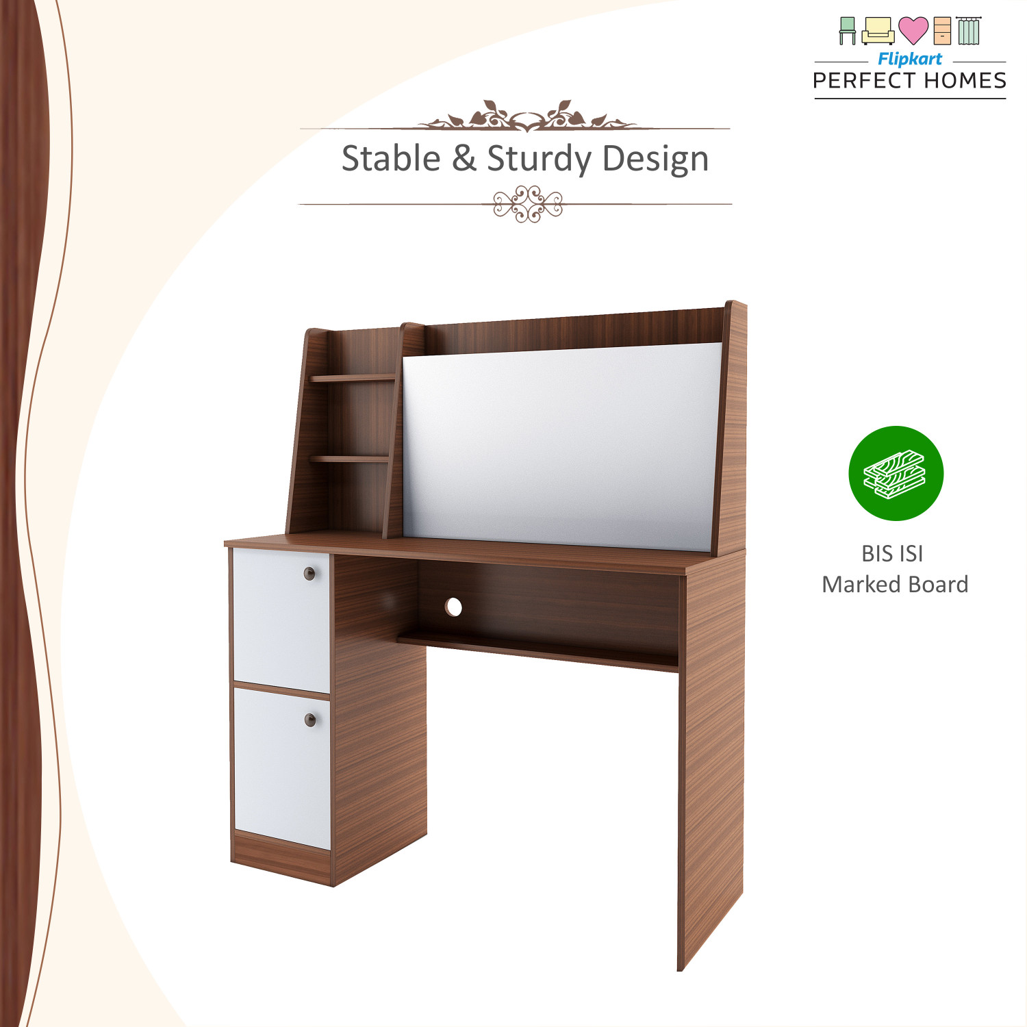 Image of Flipkart Perfect Homes Dalton Engineered Wood Study Table