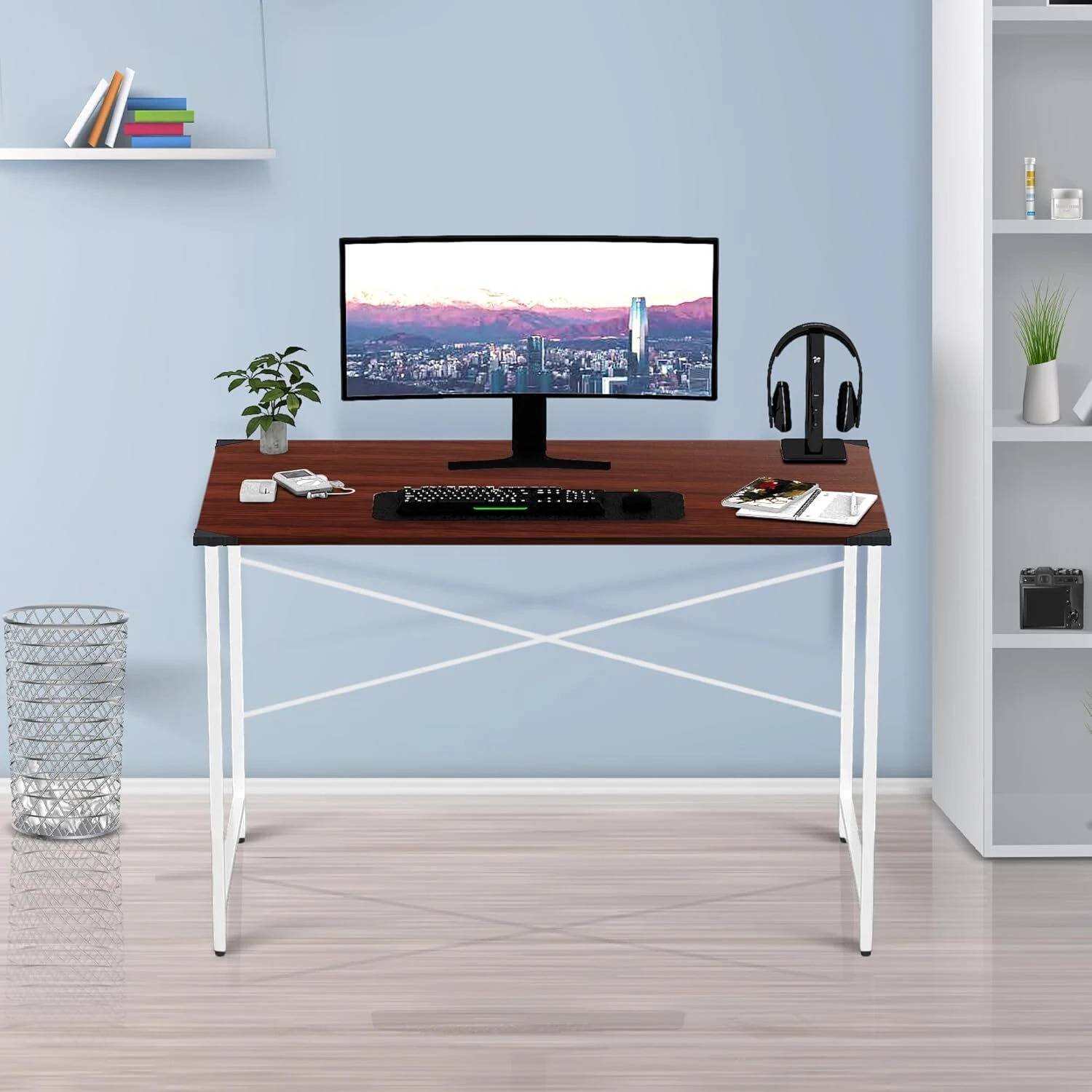wow craft Study Table 91x60x77 cm Brown - Image 3