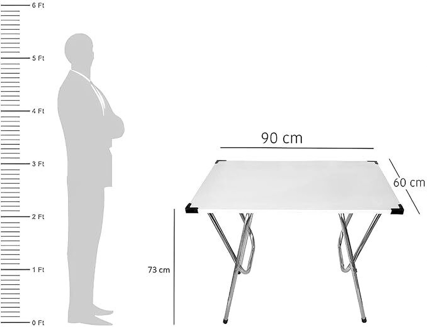 Image of Guruji Traders Premium Foldable Study Table | Computer Table | Laptop Desk | Big Dekstop Table Engineered Wood Computer Desk