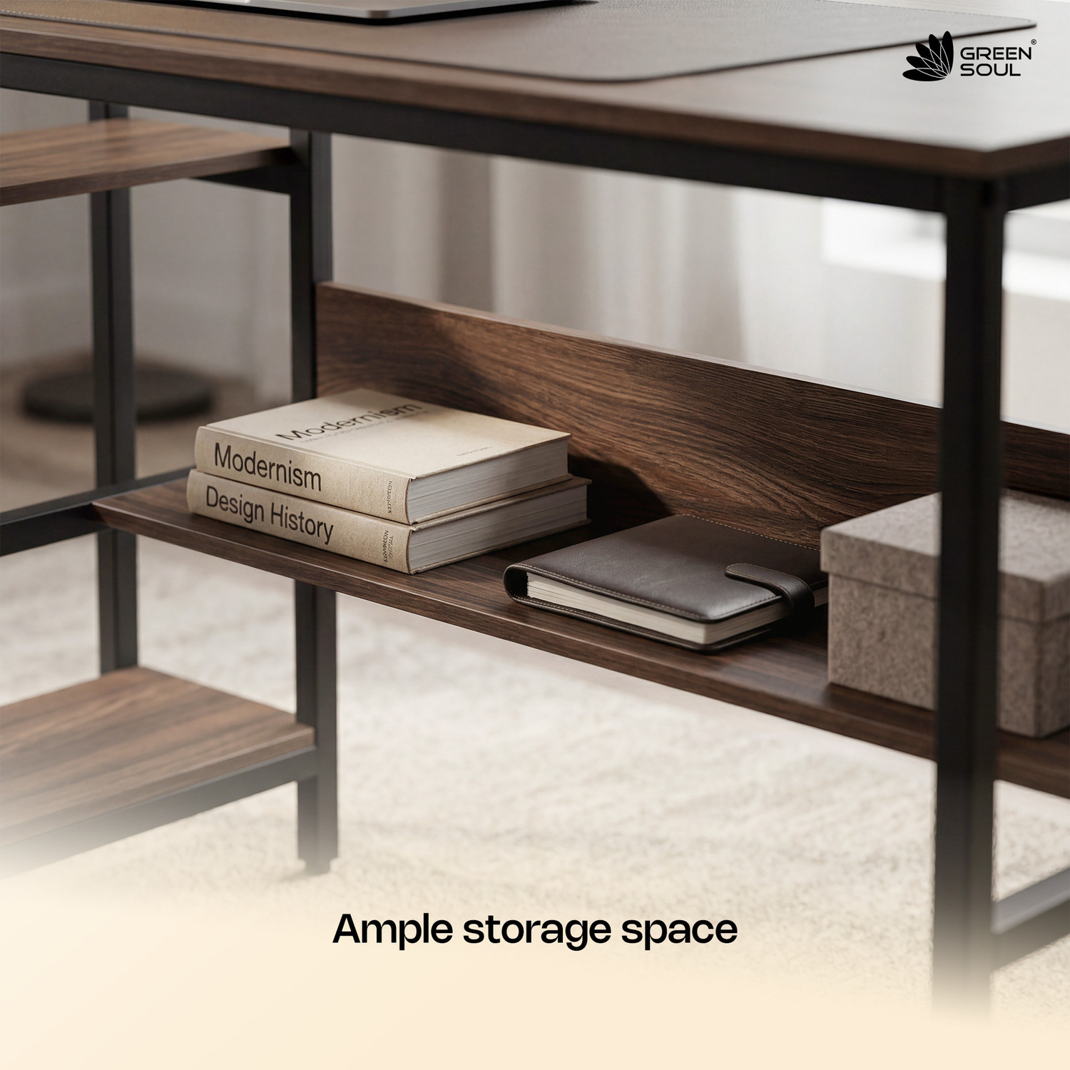 Image of GREEN SOUL Harmony Computer Table for Home PC | Office Table for Home for Students Engineered Wood Multipurpose Table