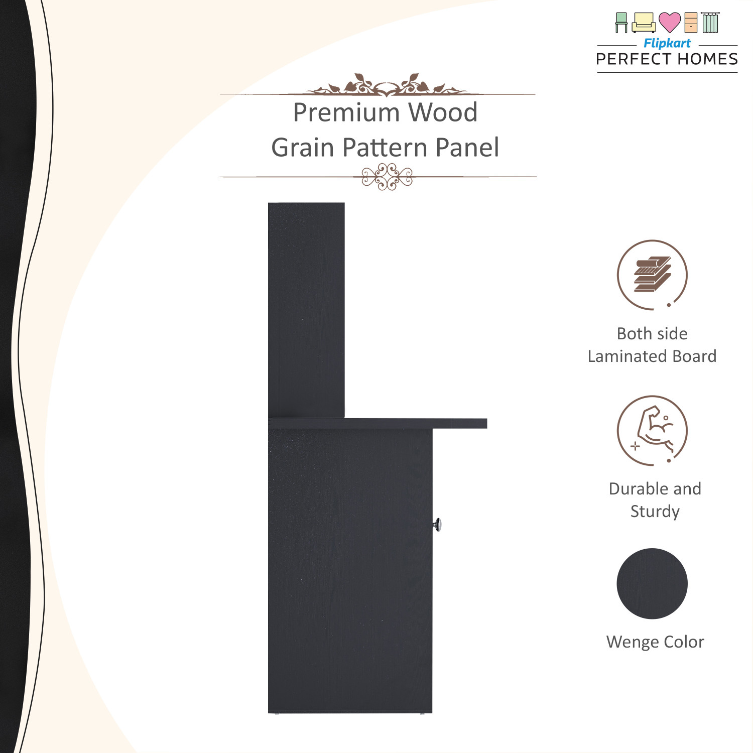 Image of Flipkart Perfect Homes Kronos Engineered Wood Study Table