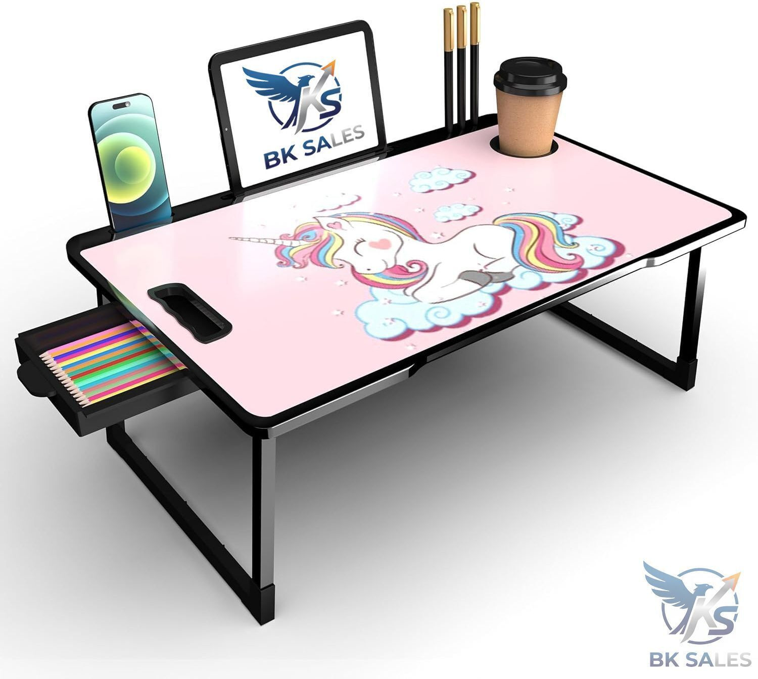 Image of BK SALES unicorn cotted Plastic Study Table
