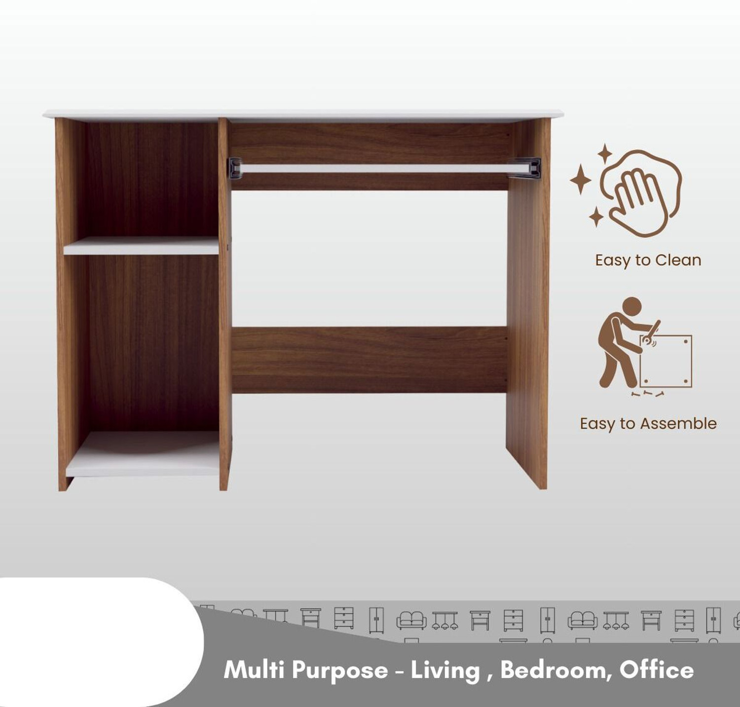 Image of neuspace Beta Engineered Wood Study Table