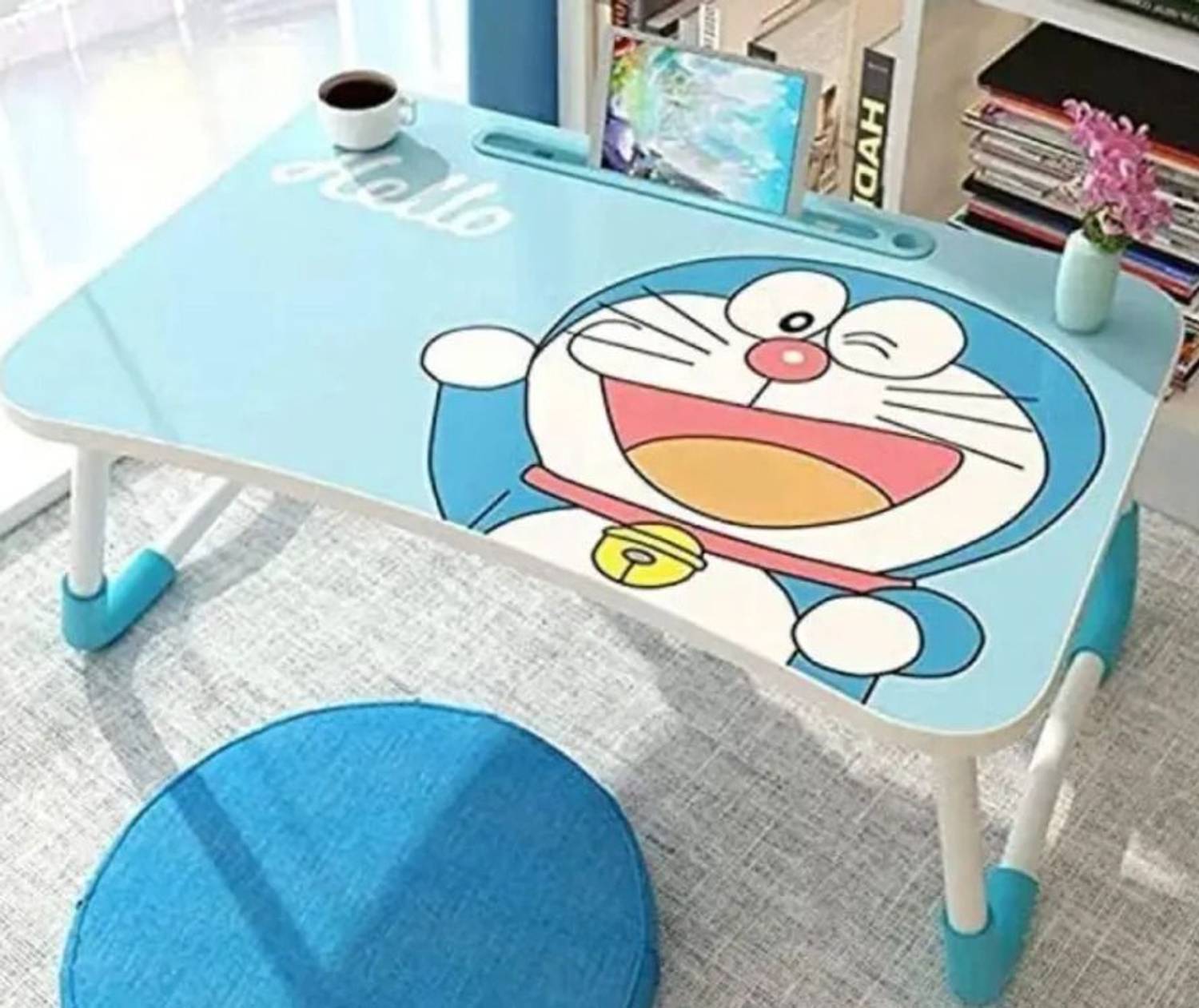 BK SALES Doremon Wood Portable Laptop Table