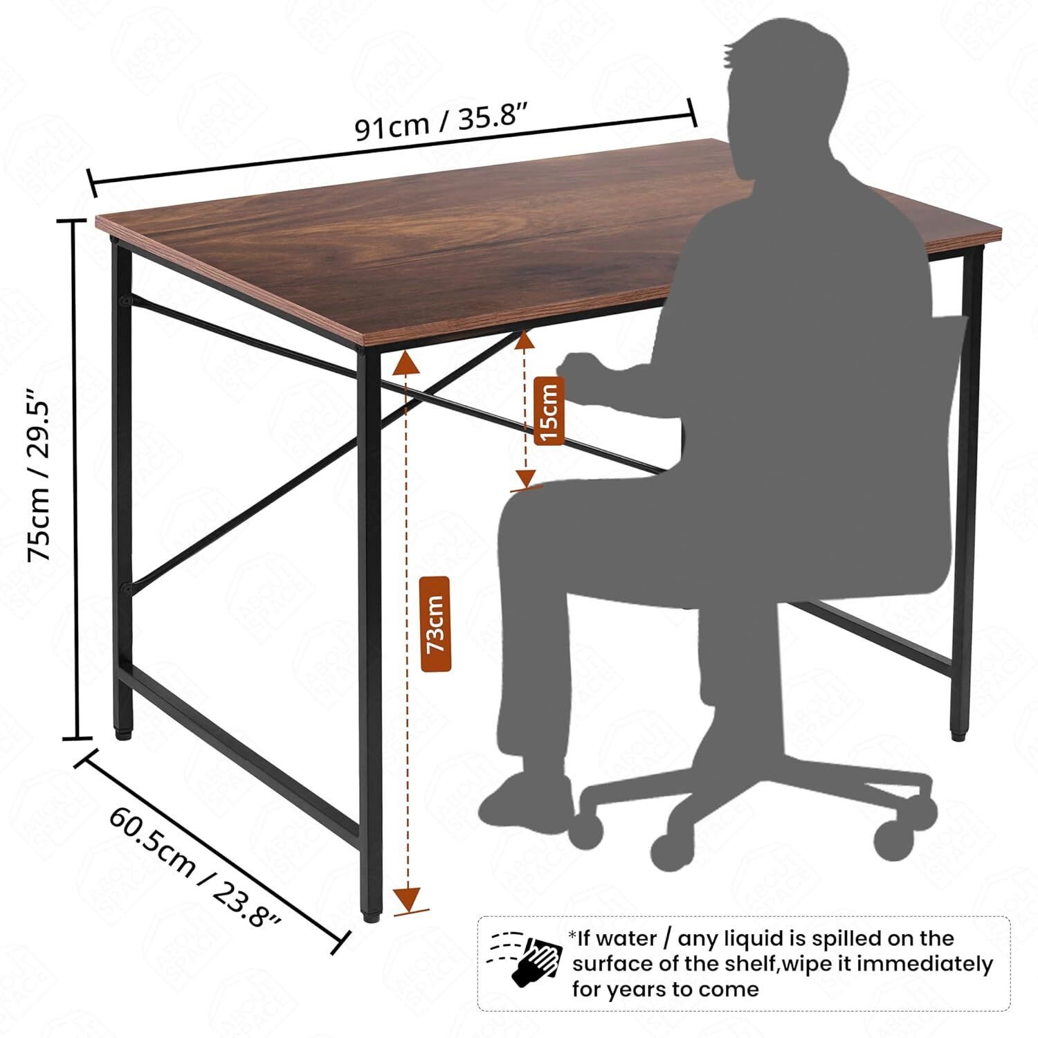 Image of SD STANDALONE Modern Office Desk & Study Table | Century Engineered Wood |for Home Engineered Wood Multipurpose Table