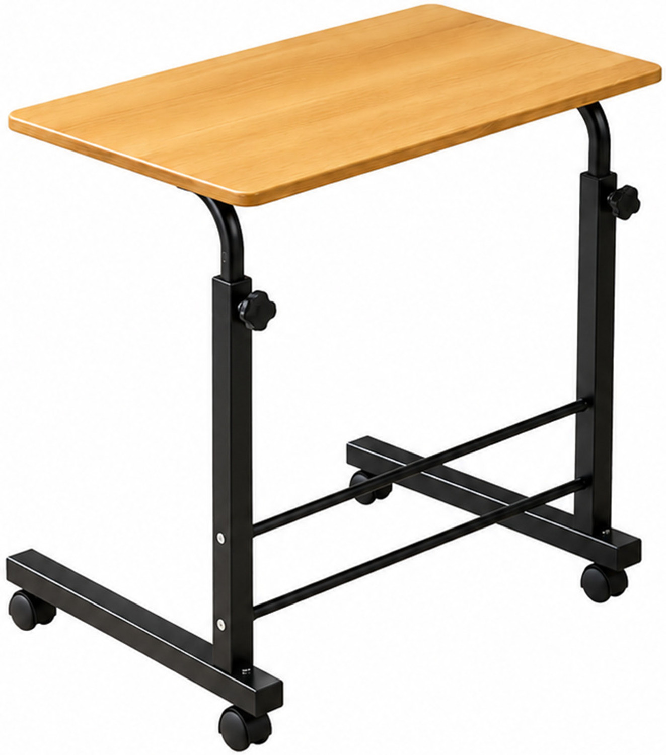 Image of VIROVIA Adjustable Study Table for Home Office & Bed | Wooden Laptop Desk Solid Wood Multipurpose Table