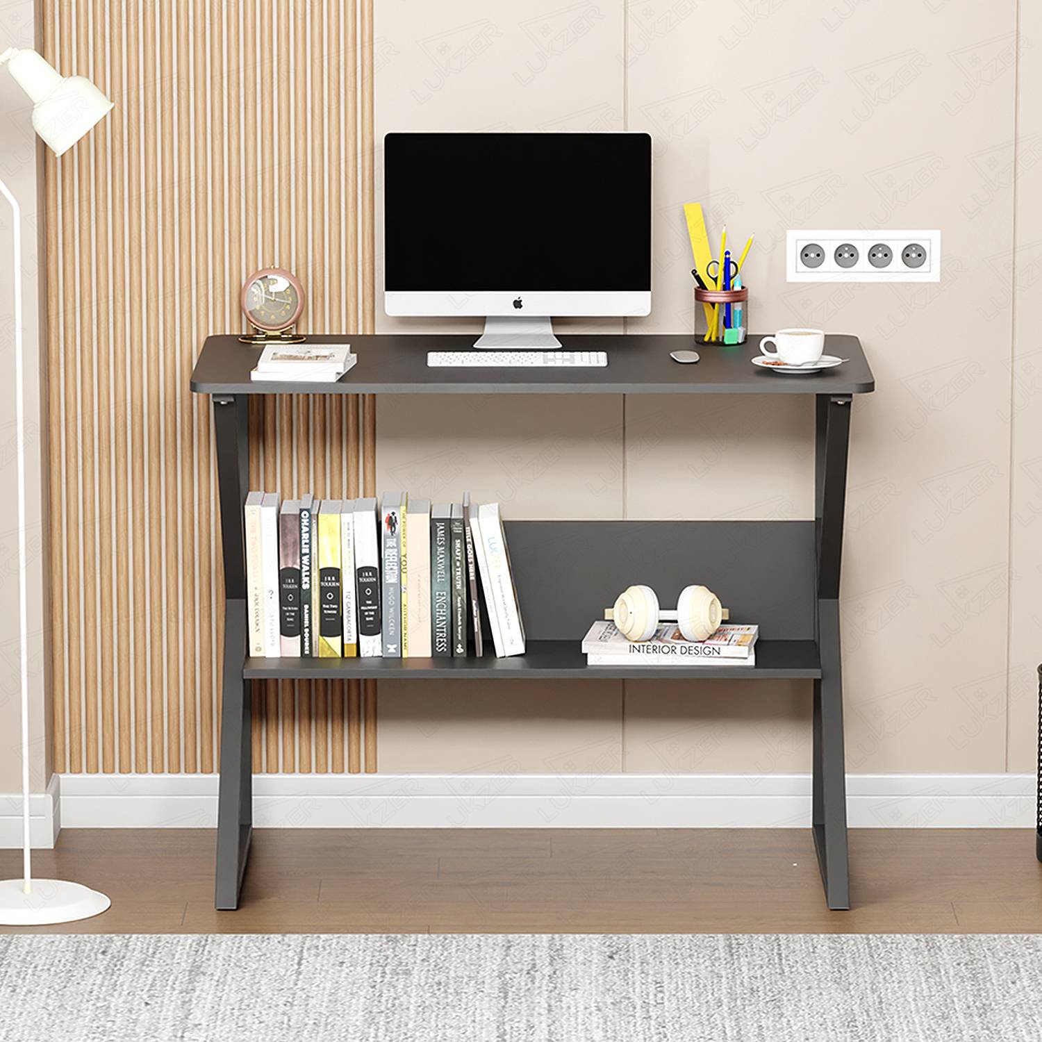 LUKZER Multipurpose Study Table with Bookshelf (MST-001) - Image 5