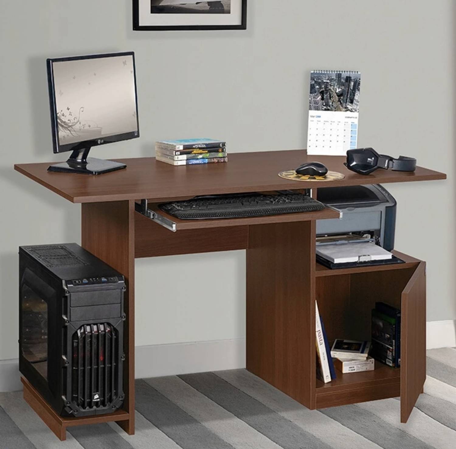 PPJ CRAFT Engineered Wood Computer Desk - Image 2