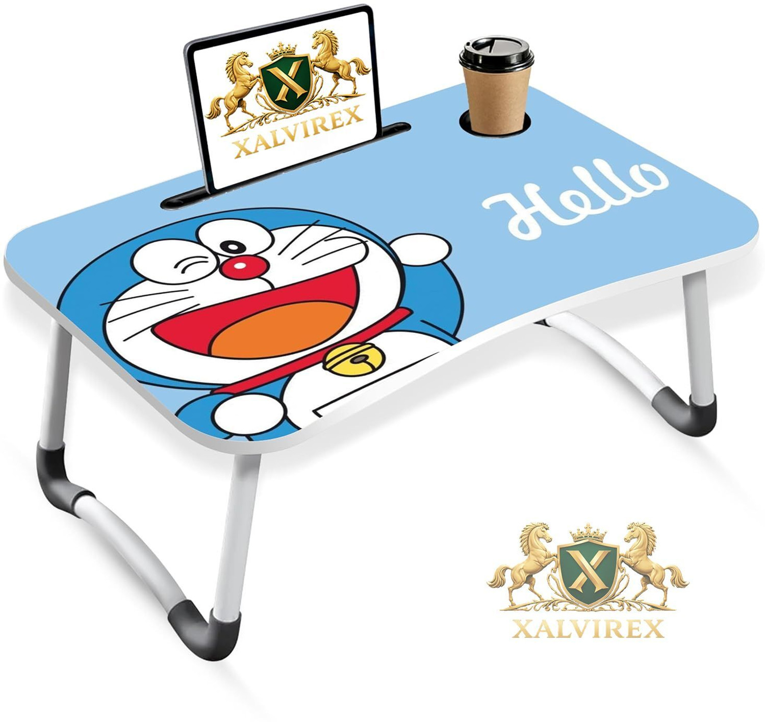 Image of XALVIREX doremon table2 Wood Portable Laptop Table
