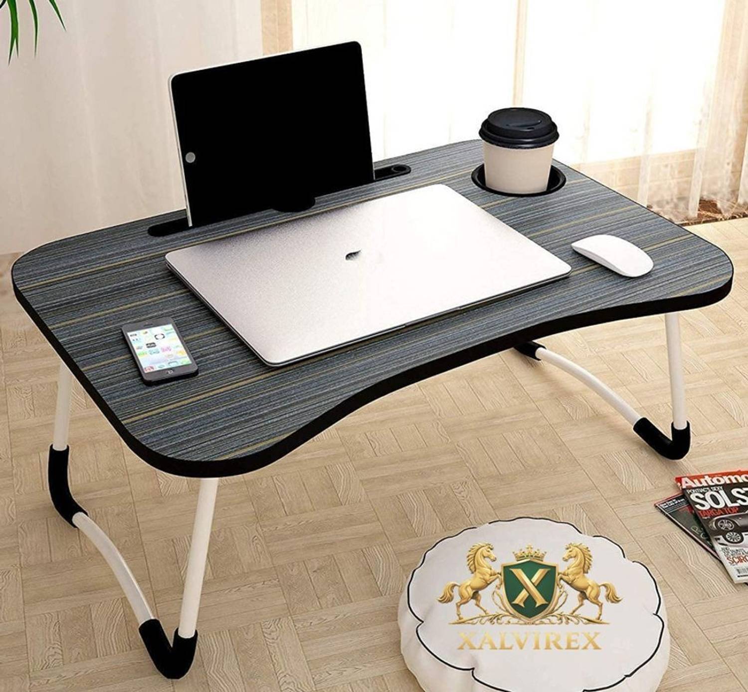 XALVIREX BLACK LINE1 Plastic Study Table - Image 1