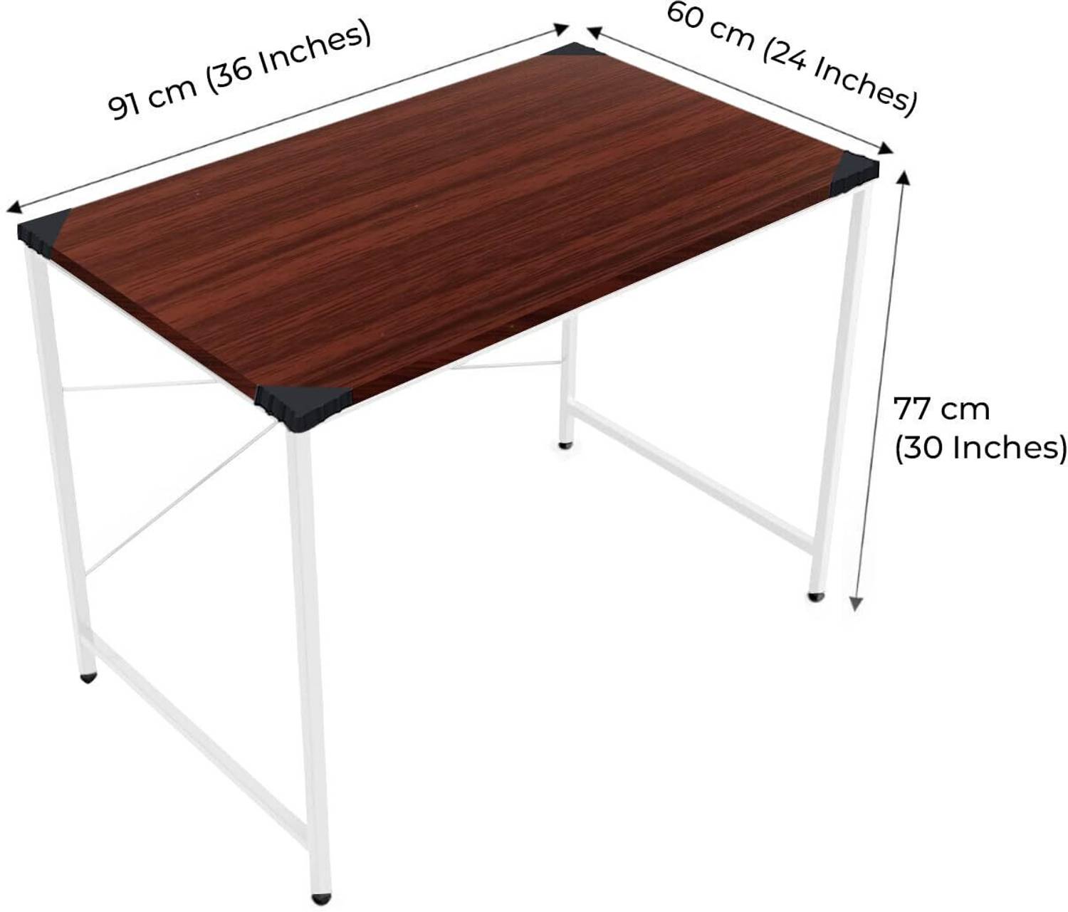 wow craft Study Table 91x60x77 cm Brown - Image 2