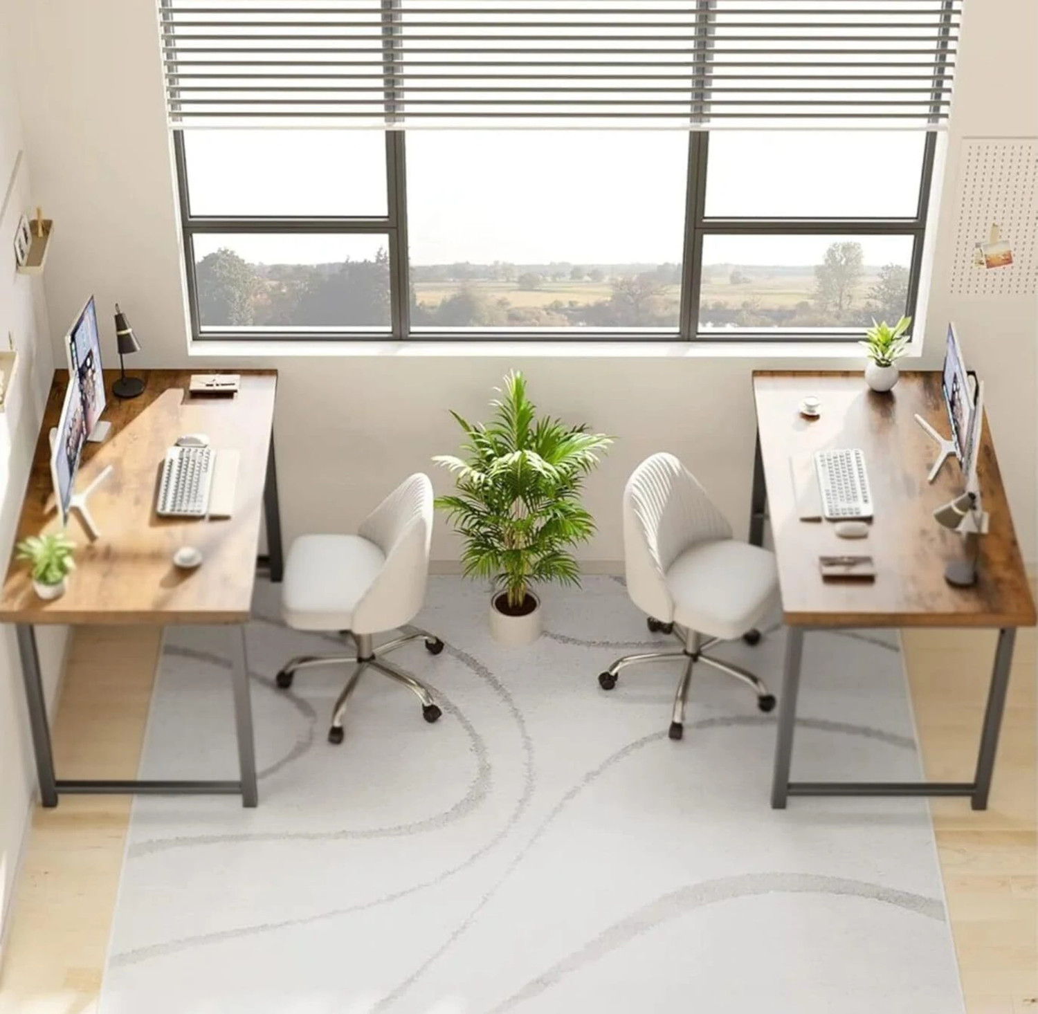 Image of Dumos Engineered Wood Computer Desk