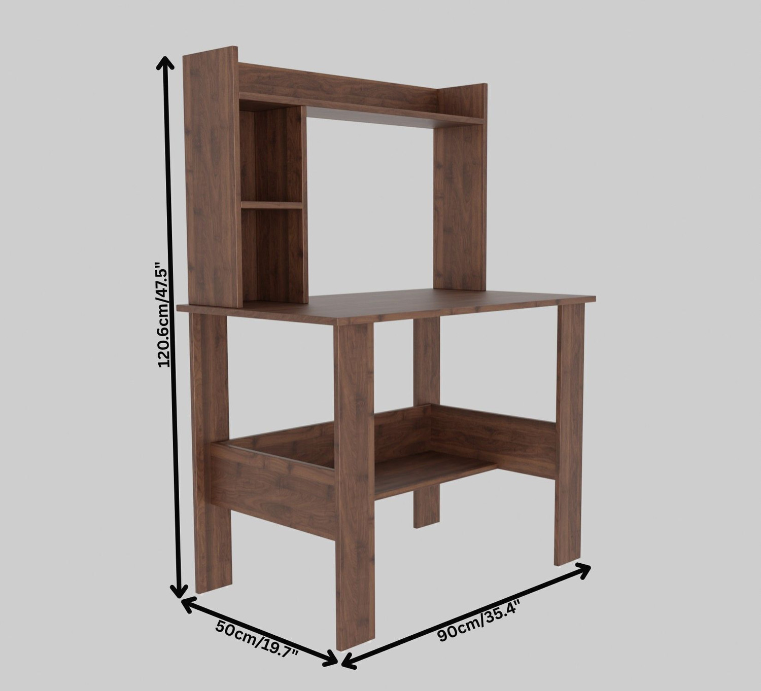 Image of Arizen Portable Work From Home Study Desk Engineered Wood Office Table Engineered Wood Multipurpose Table