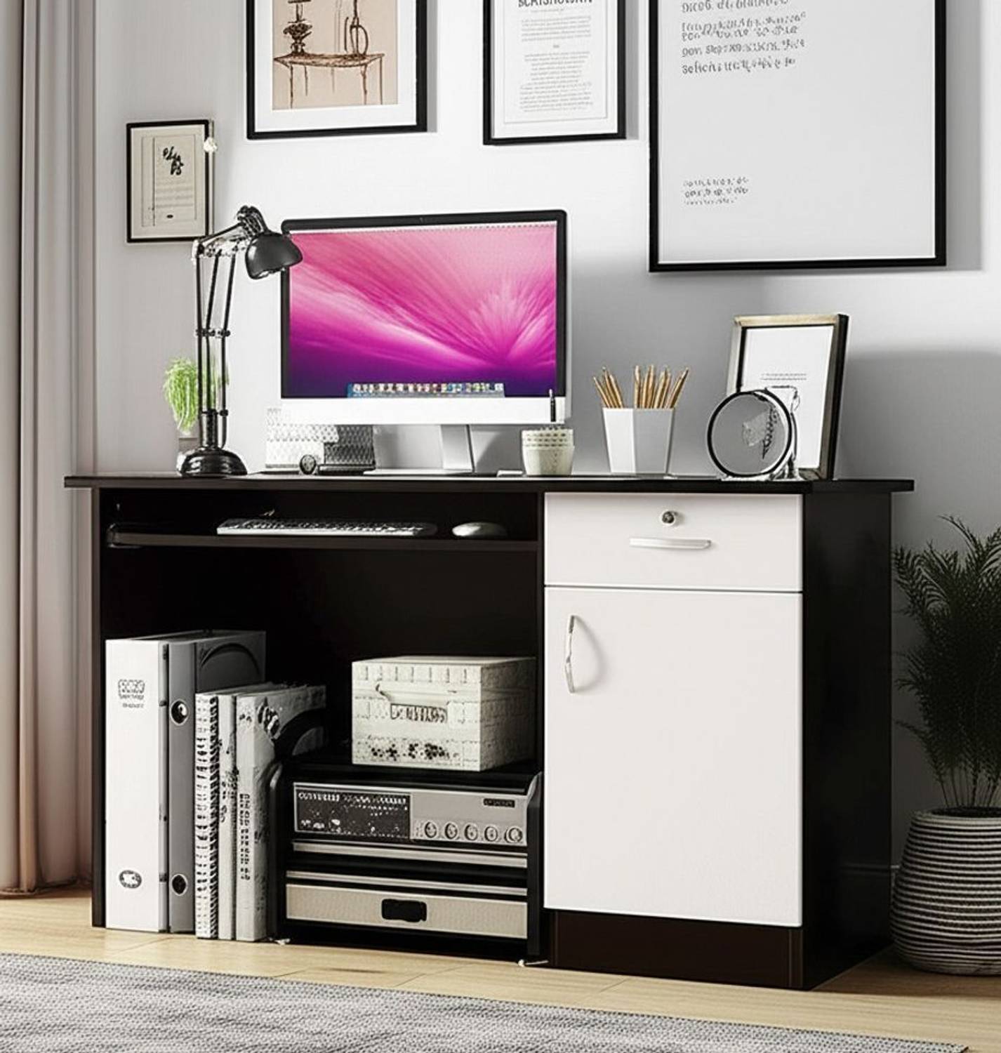 NITYAM Premium Computer Table With Storage