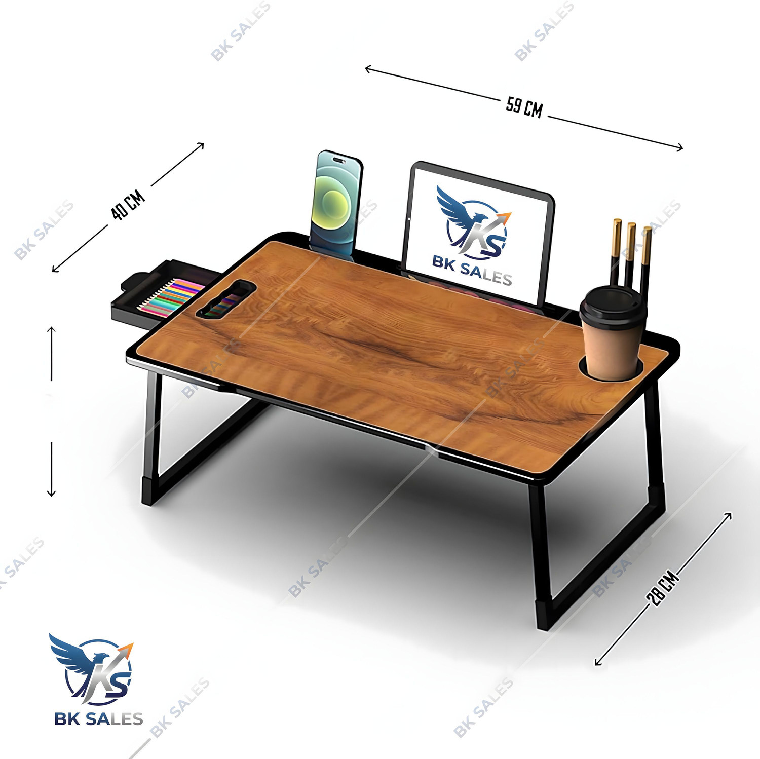 Image of BK SALES wood cotted Plastic Study Table