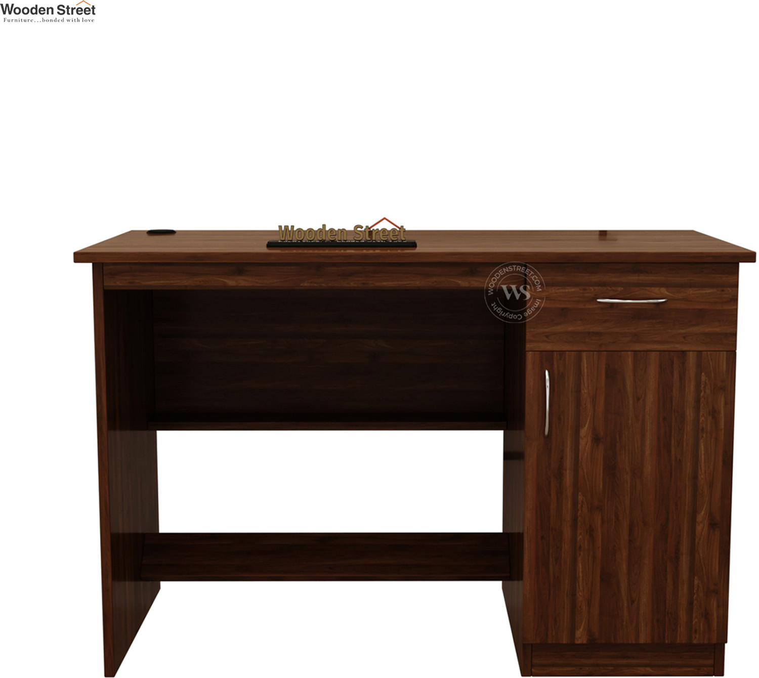 Image of Wooden Street Ignite Premium Engineered Wood Study Table With Multiple Storage Space (CWF) Engineered Wood Study Table