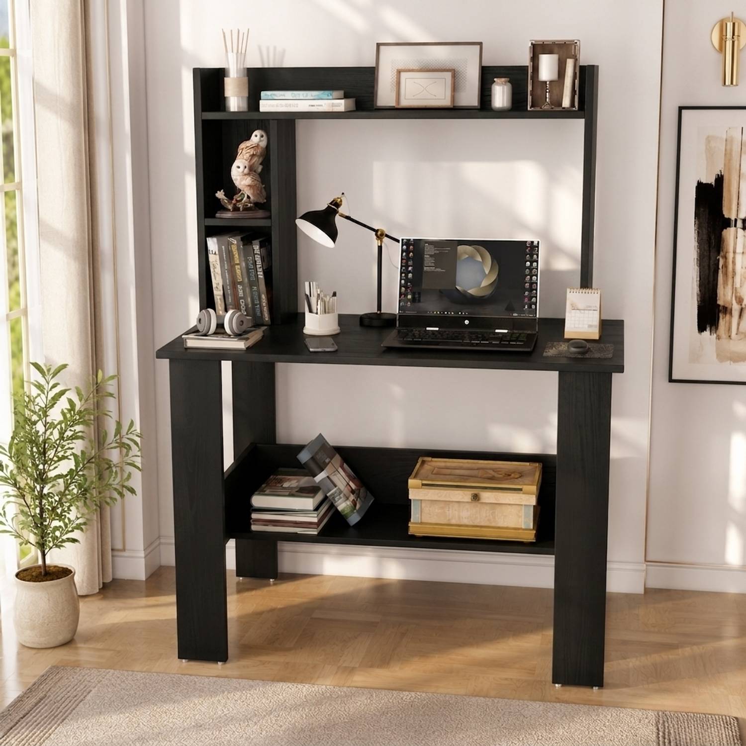 Flipkart Perfect Homes Multipurpose Study Desk with Hutch - Image 1