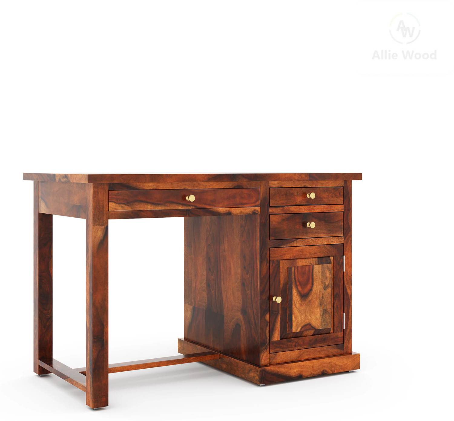 Image of Allie Wood Abbey Sheesham ( Rosewood) Solid Wood Study Table