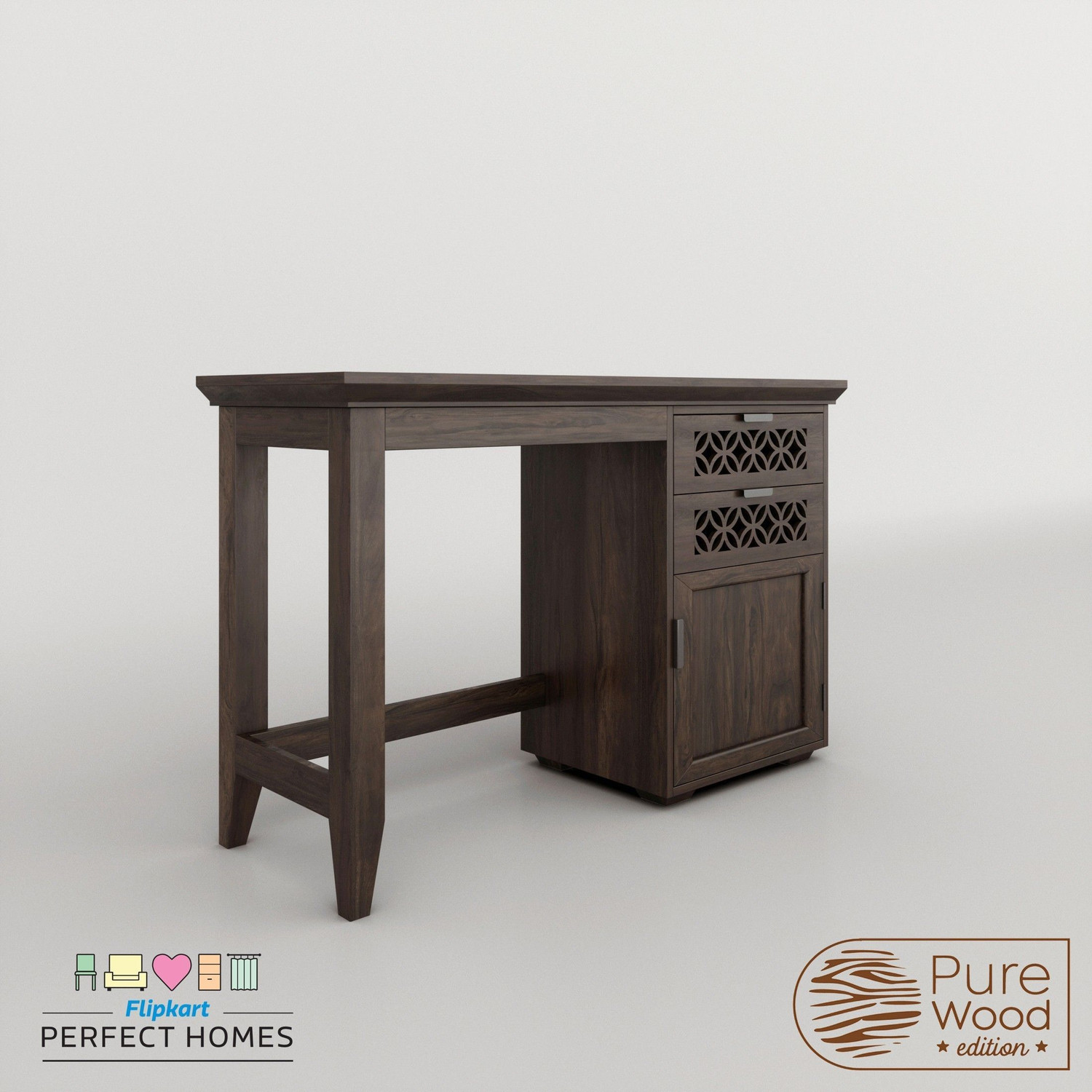 Image of Flipkart Perfect Homes PureWood Sheesham Study Table