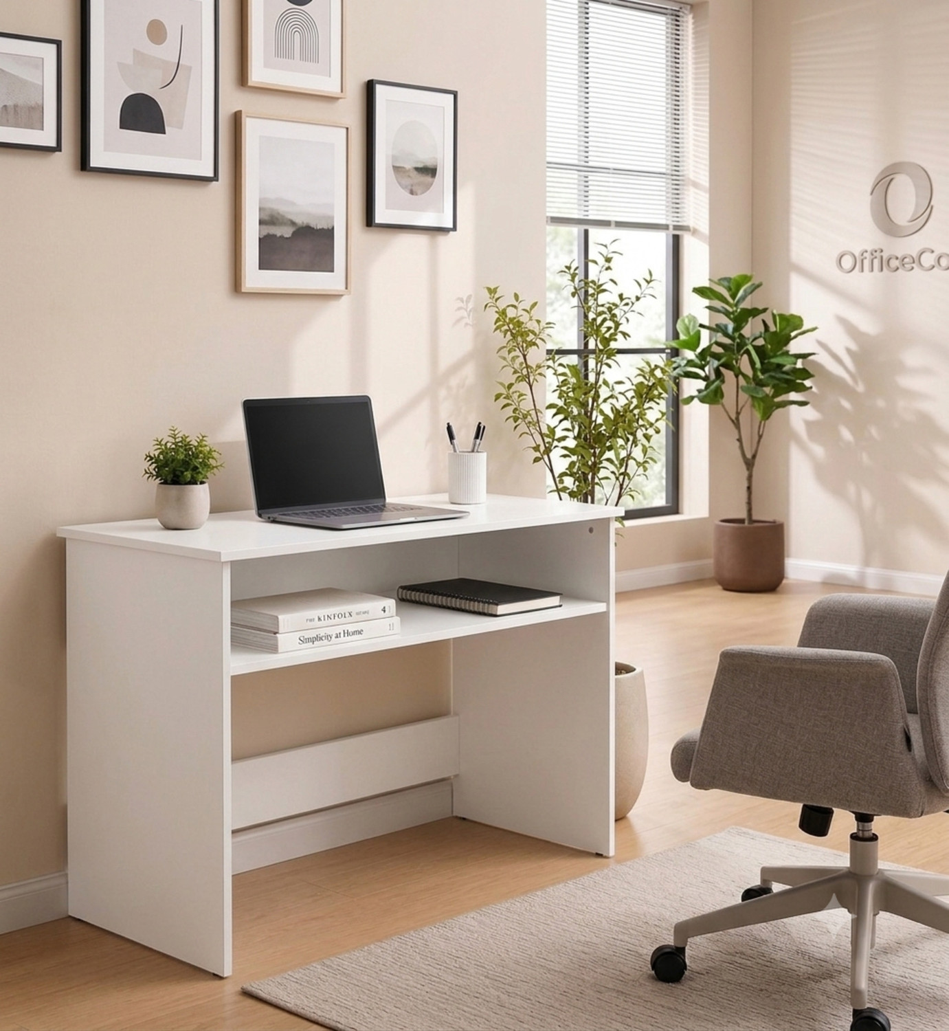 Image of Flipkart Perfect Homes Modern Study Table | Workstation Desk | Office Computer Table with Storage Engineered Wood Study Table