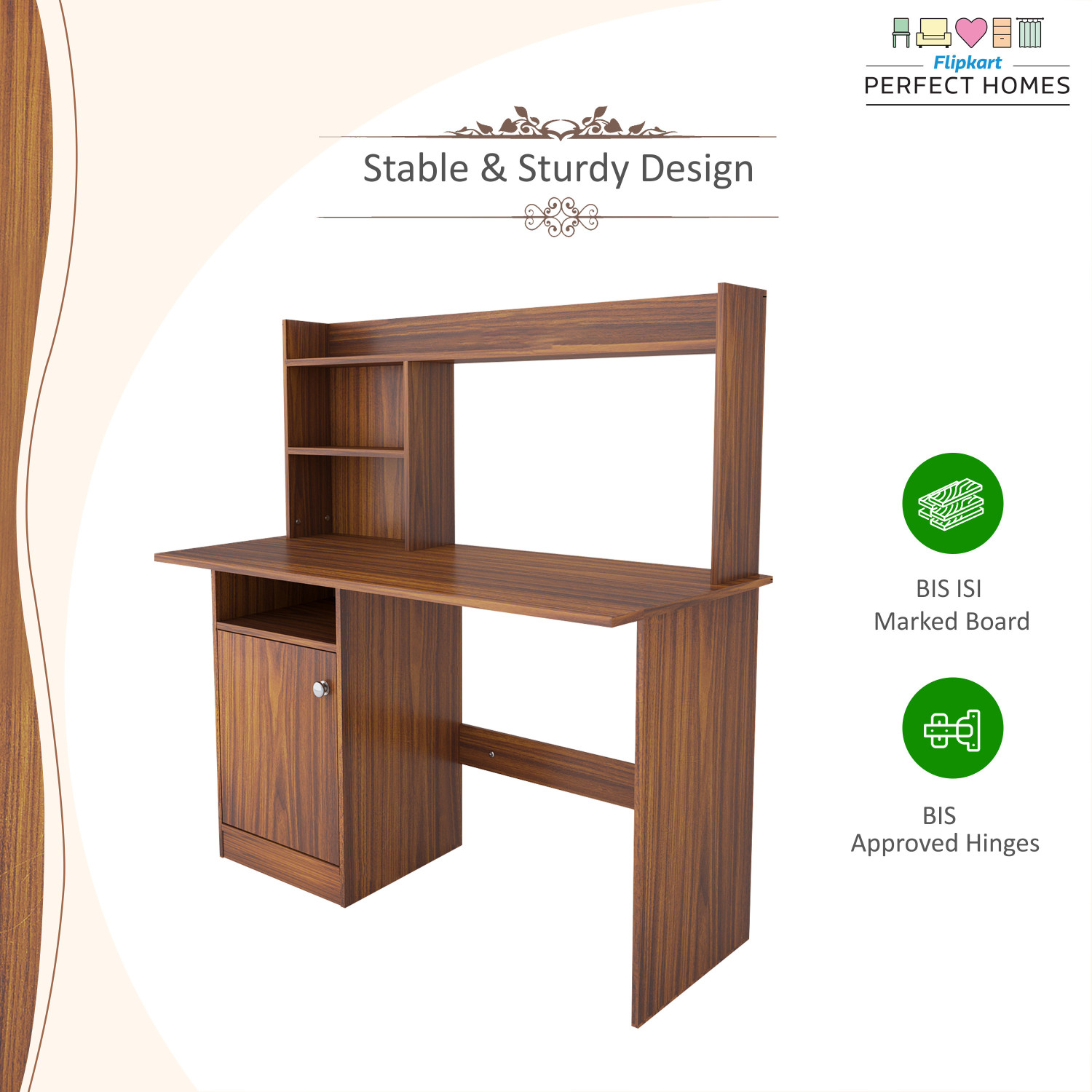 Image of Flipkart Perfect Homes Kronos Engineered Wood Study Table